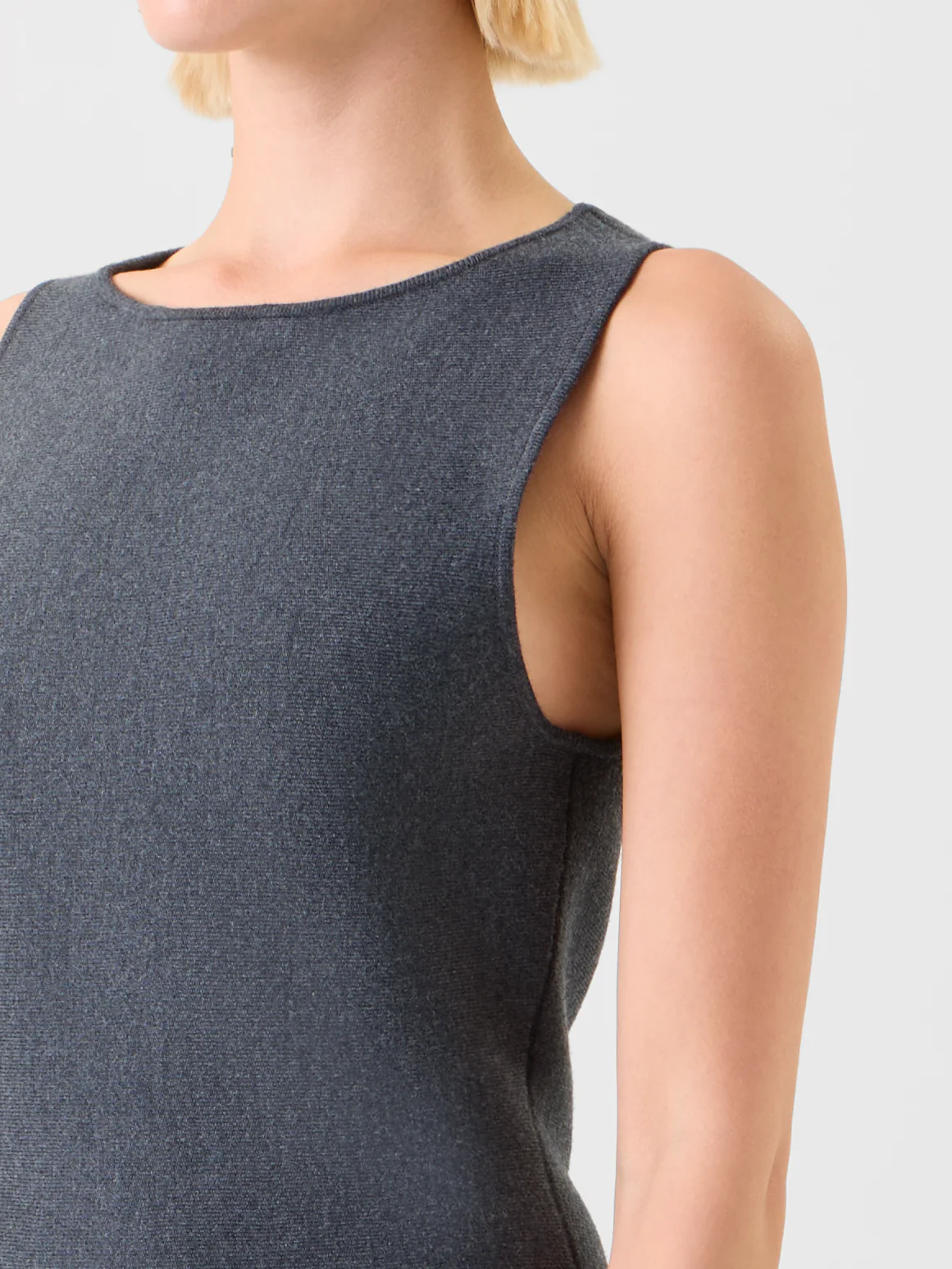 A-Line Belted Milano Knit Mini Dress - Image 3