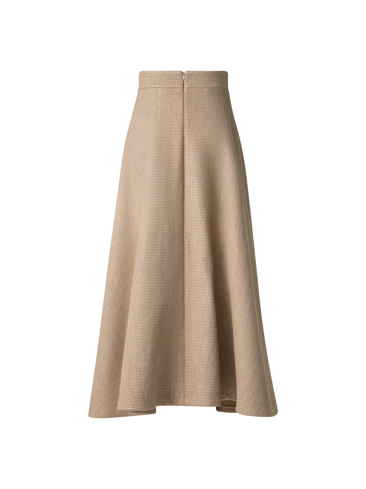 A-Line Midi Skirt in Soft Cotton Raffia - Image 4