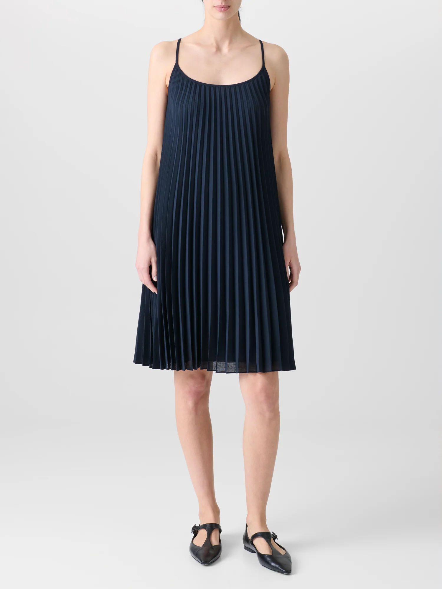 A-Line Plissee Dress in Knee Length - Image 2