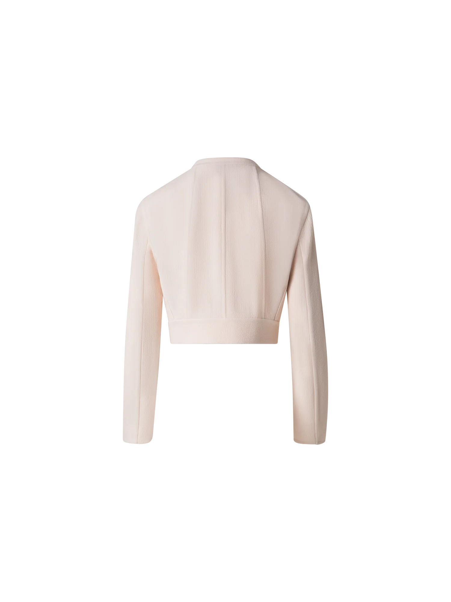 Asymmetrical Fitted Jacket in Wool Double-Face - Image 3