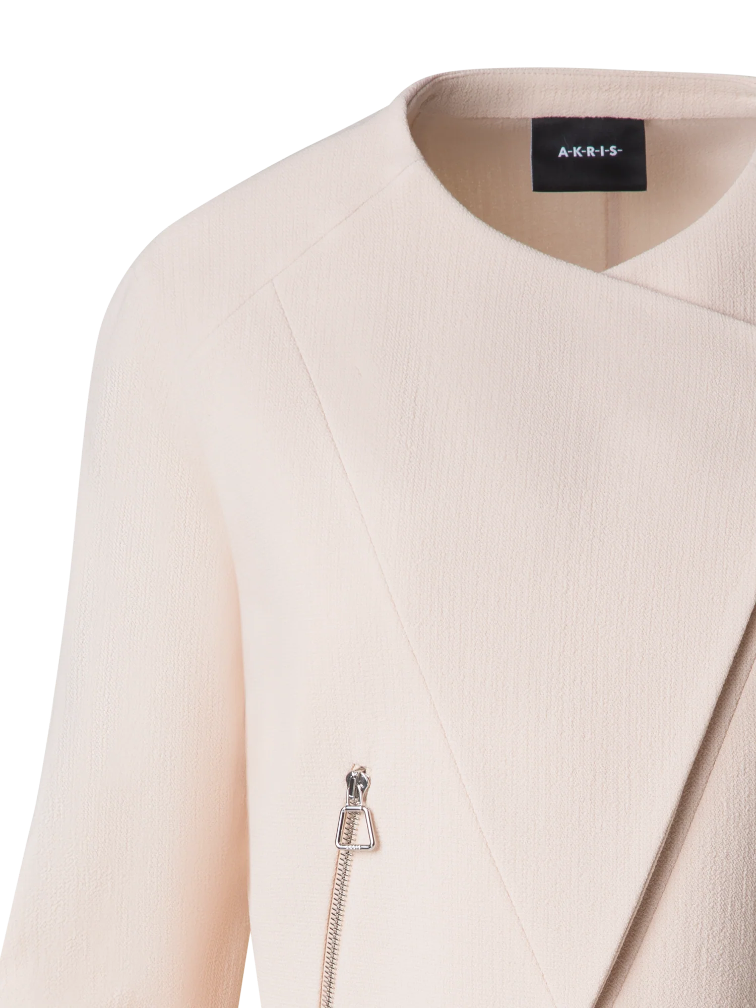 Asymmetrical Fitted Jacket in Wool Double-Face - Image 4