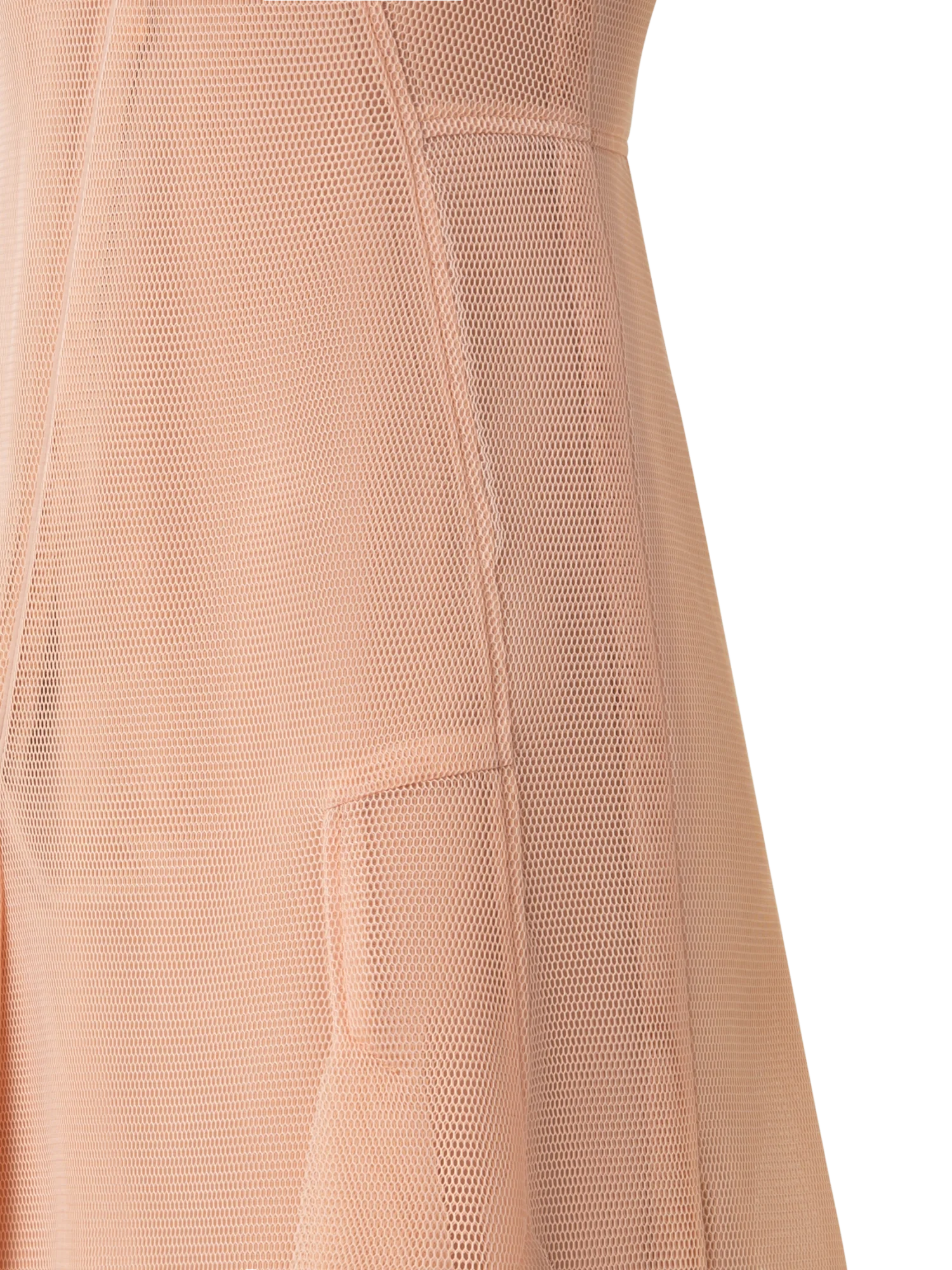 Asymmetrical Techno Grid Midi Dress - Image 3