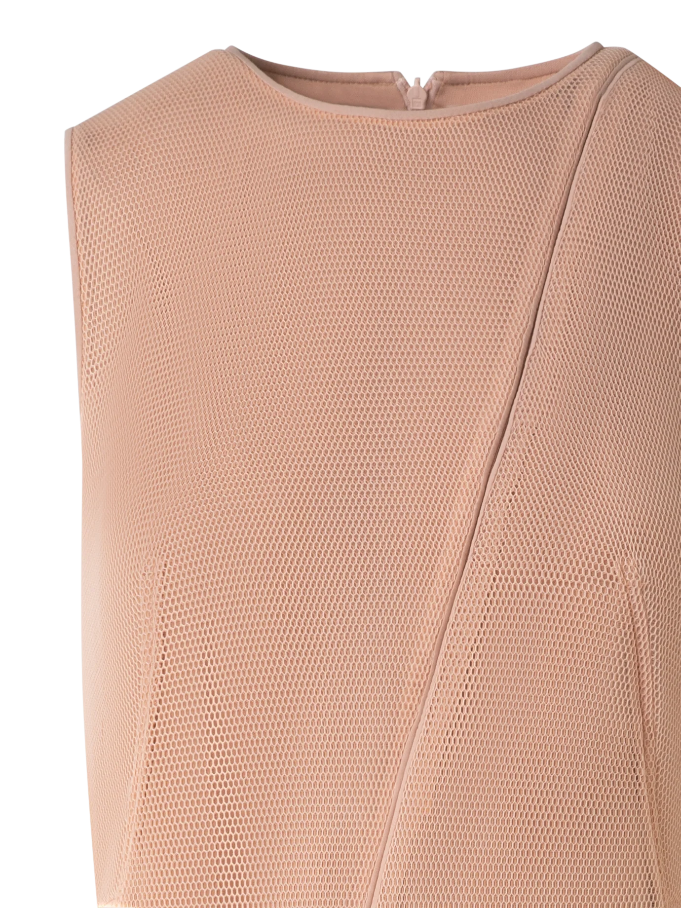 Asymmetrical Techno Grid Midi Dress - Image 5