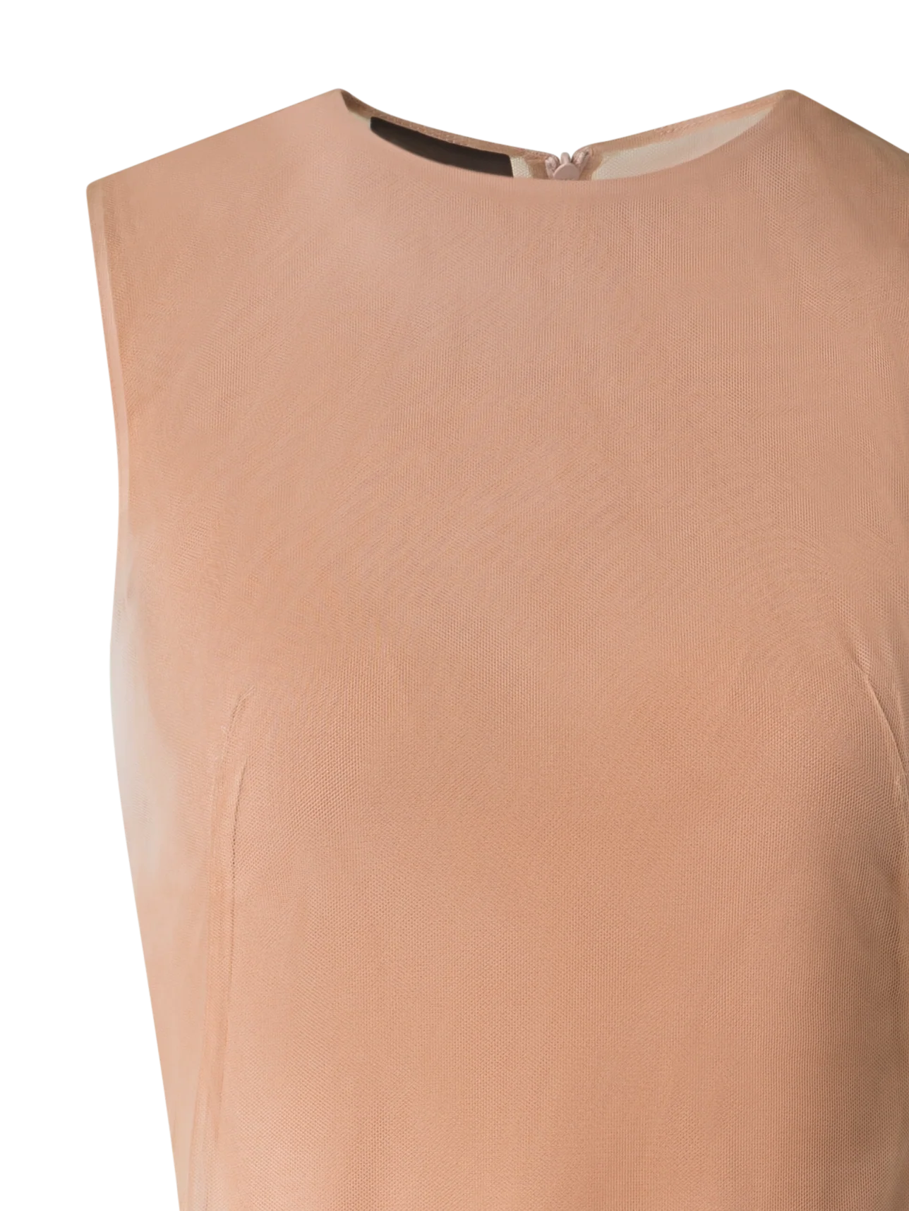 Asymmetrical Tulle Dress in Chiaroscuro Print - Image 4