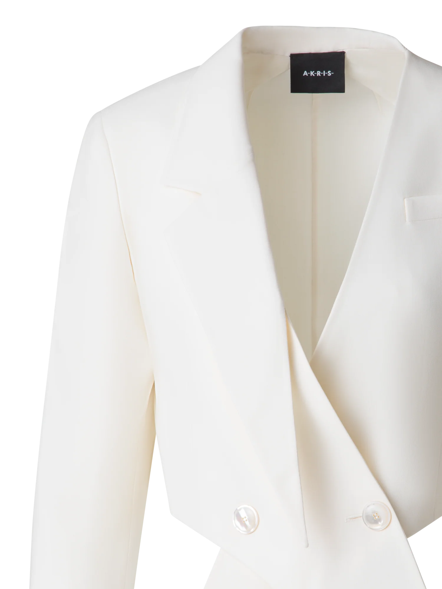 Asymmetrical Wool Double-Face Jacket - Image 5