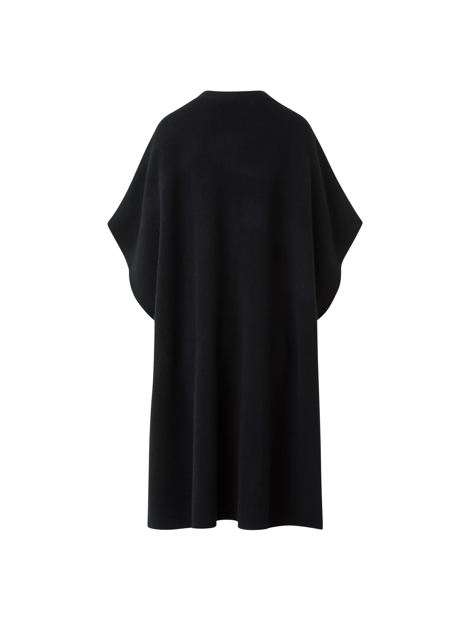 Bi-Color Cashmere Double-Face Knit Cape - Image 3