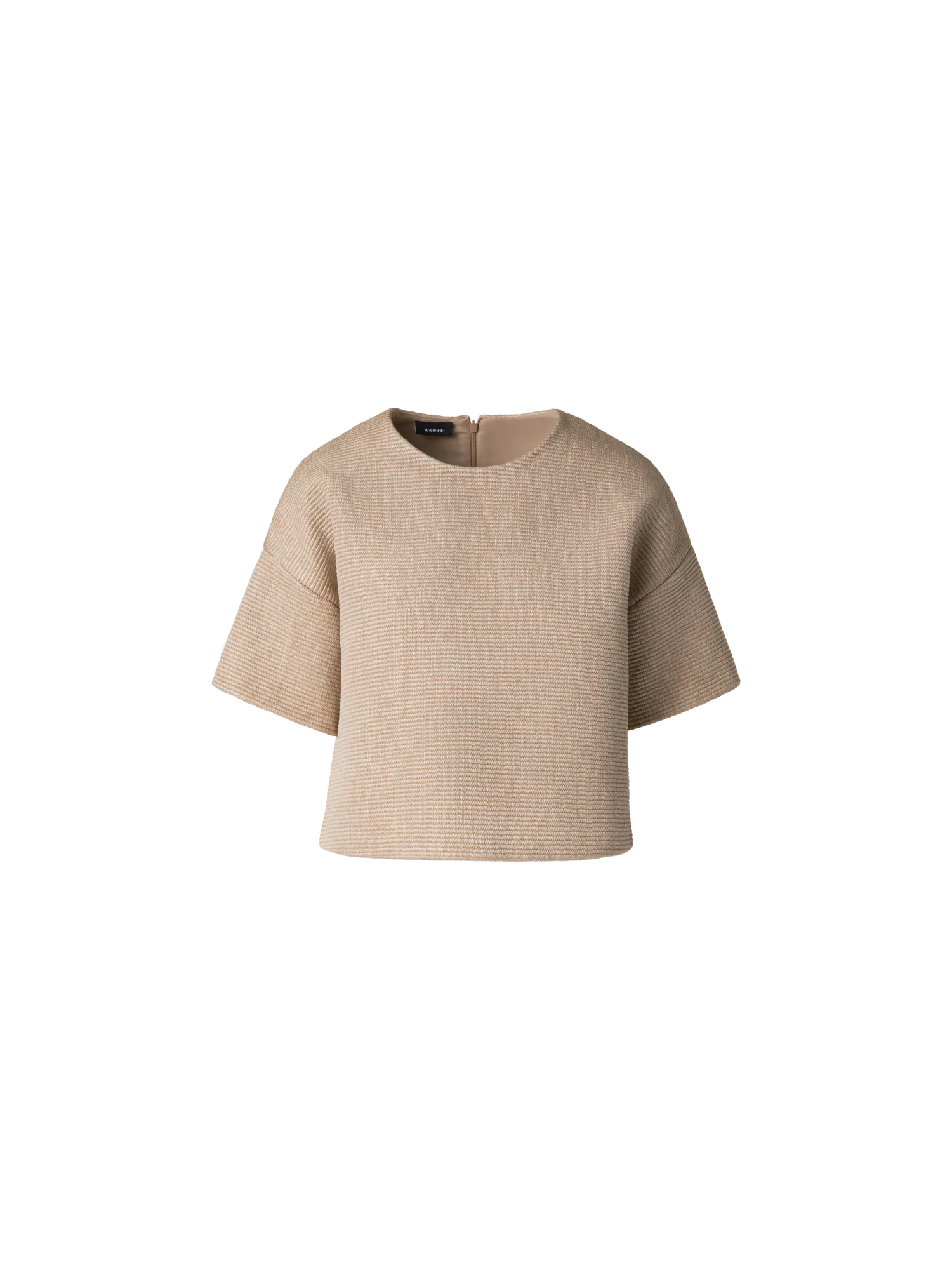 Boxy Blouse in Soft Cotton Raffia