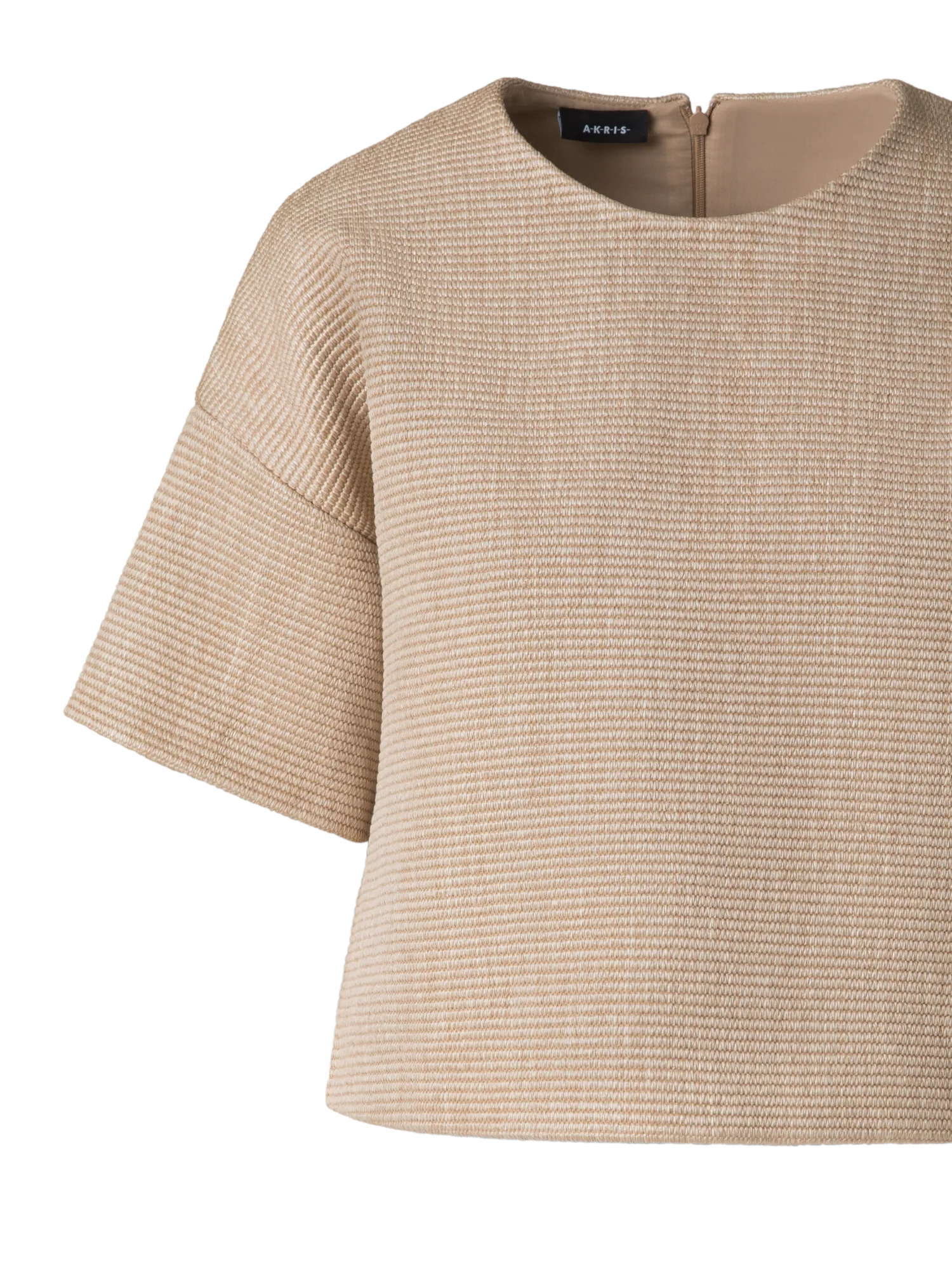 Boxy Blouse in Soft Cotton Raffia - Image 5