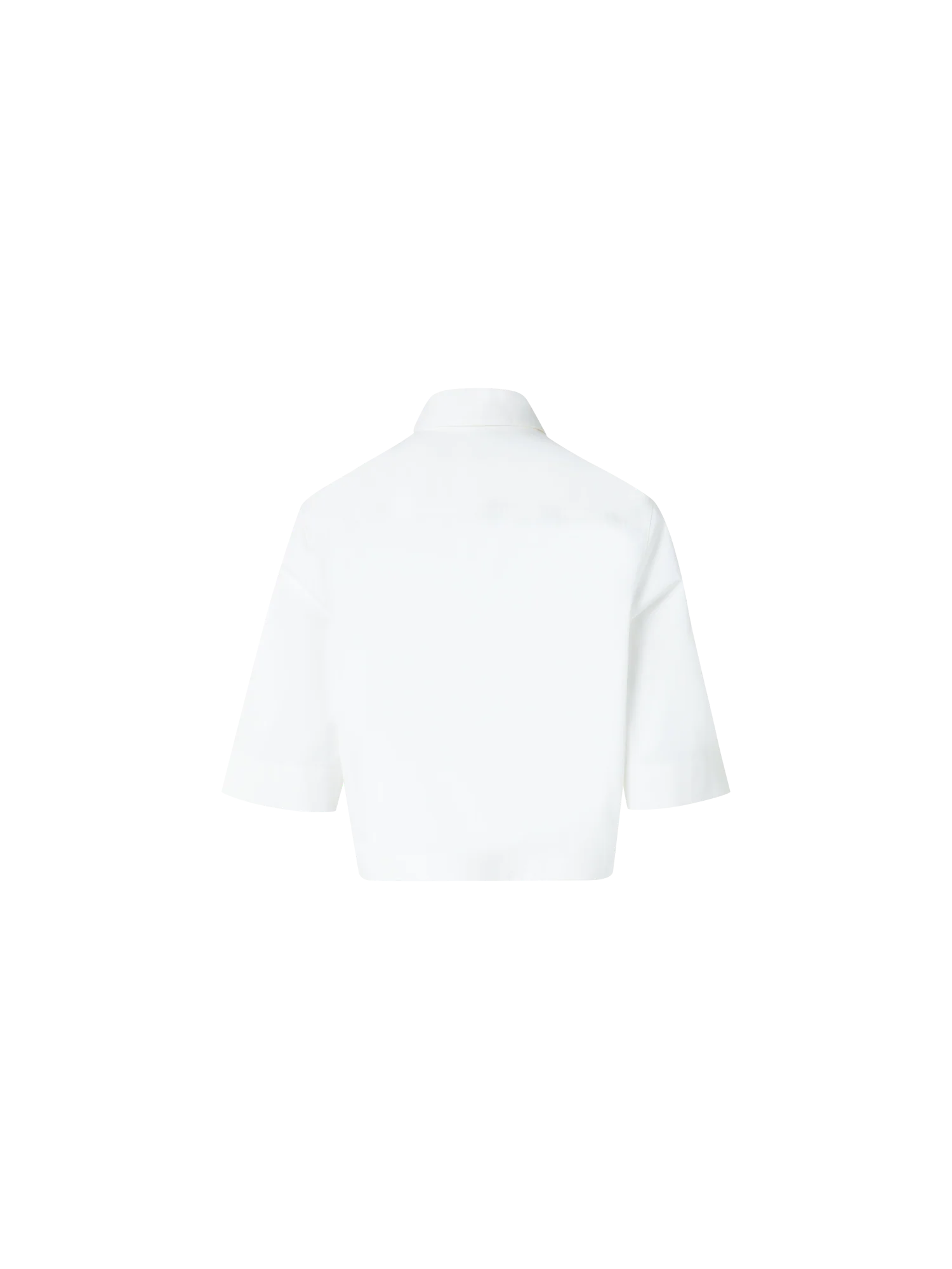 Boxy Short-Sleeve Cotton Blouse - Image 4