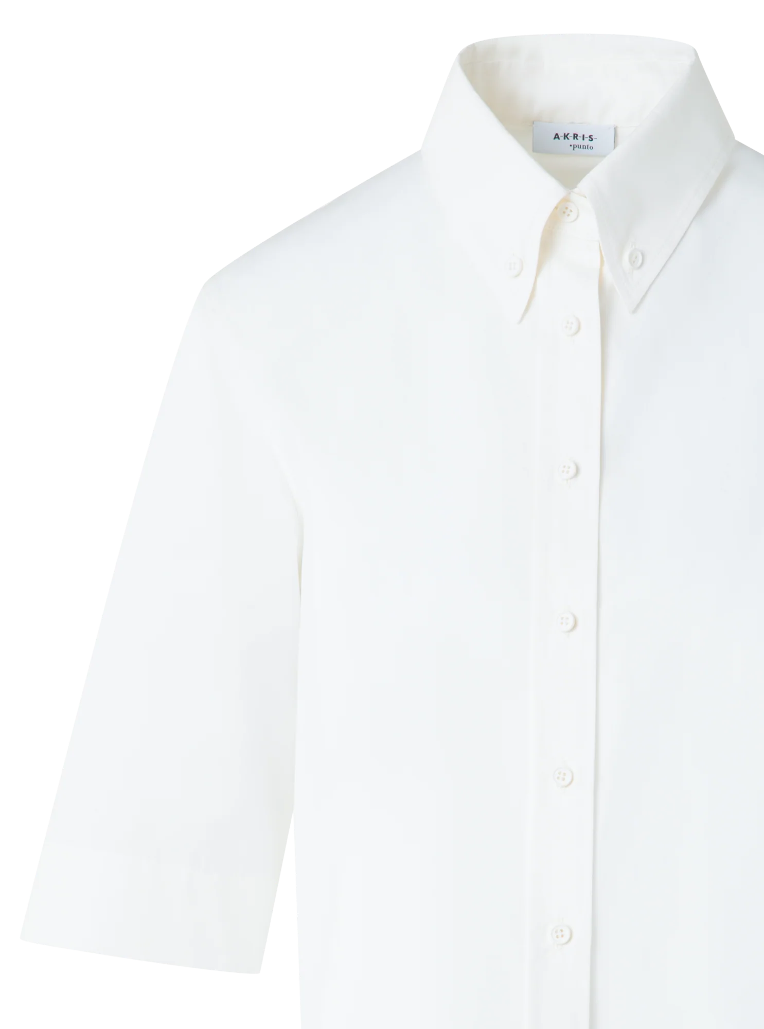 Boxy Short-Sleeve Cotton Blouse - Image 6