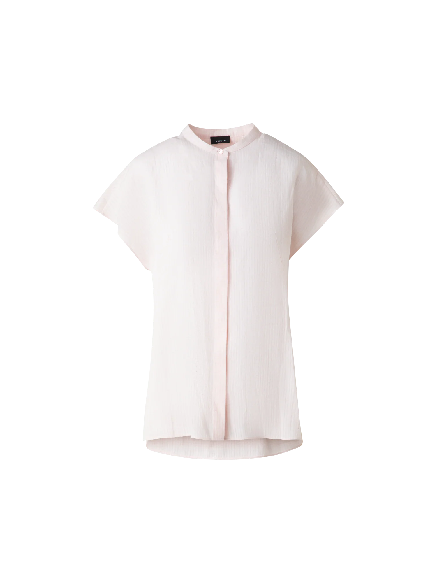 Cap Sleeve Linen Blouse