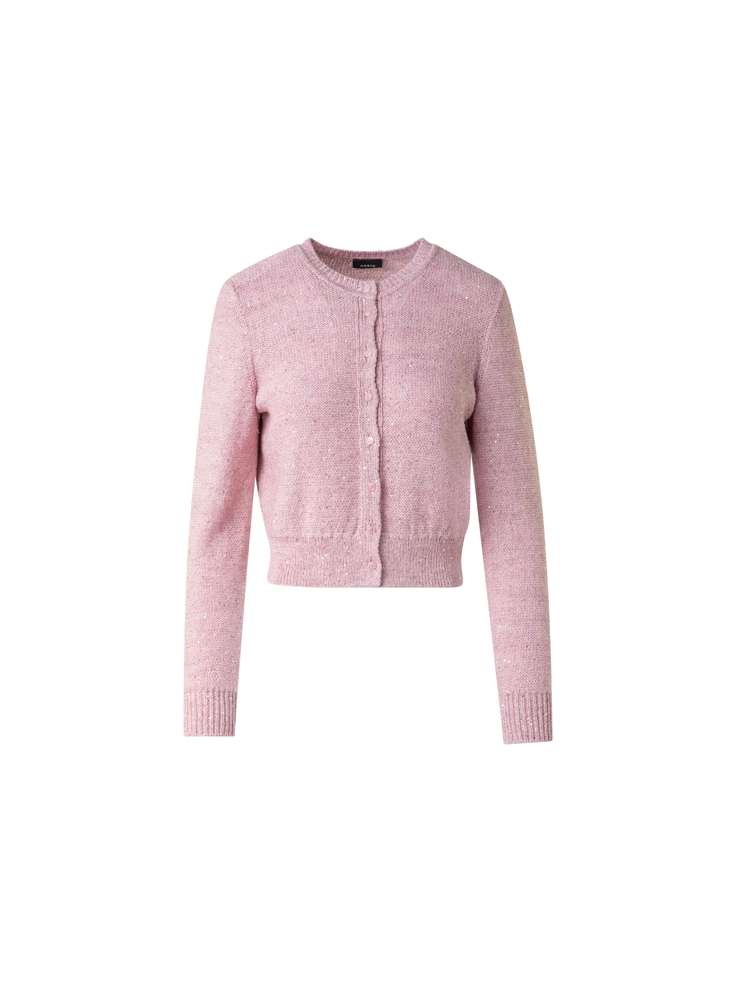 Cardigan in Linen Cotton with Micro Sequins