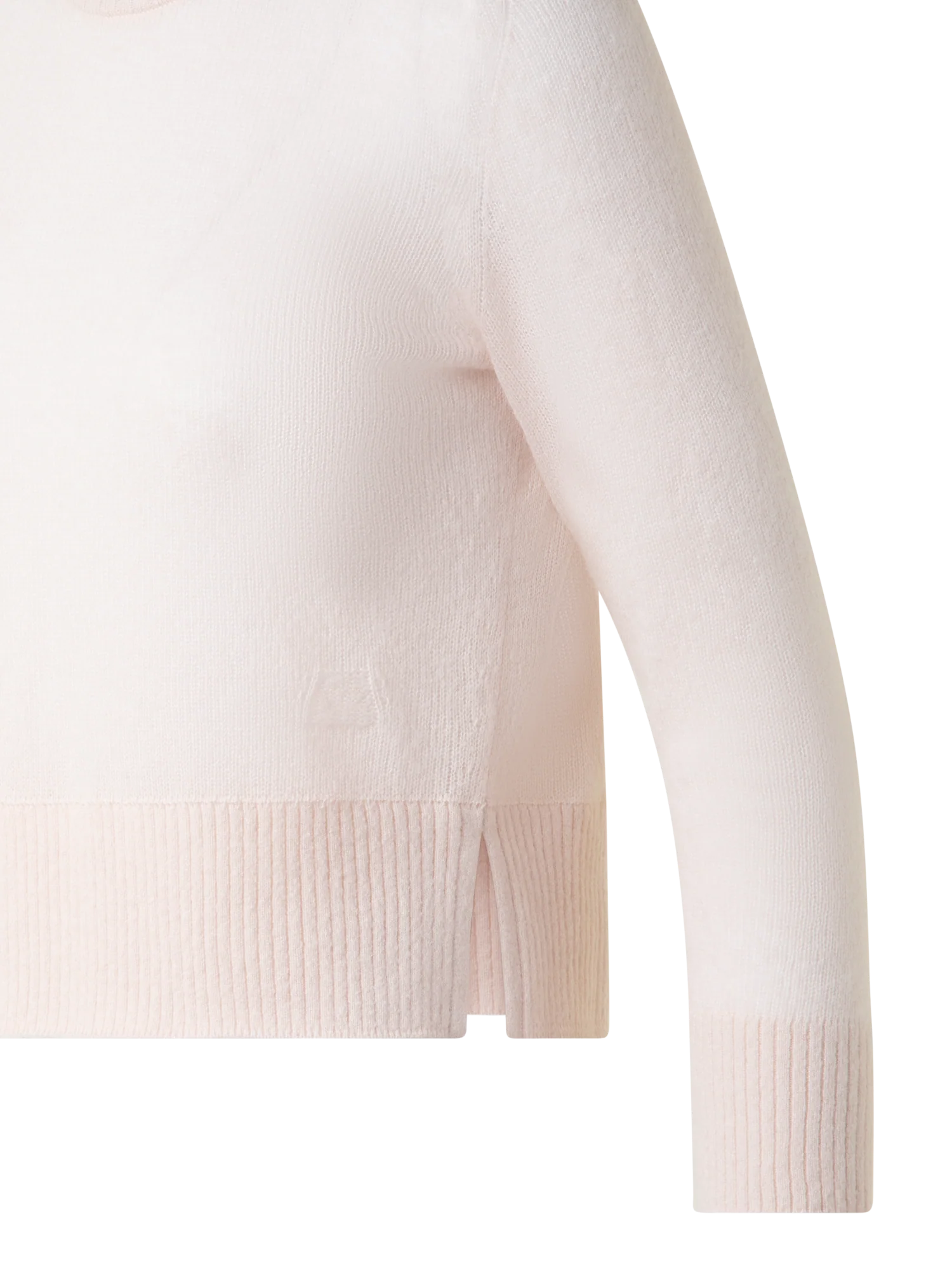 Cashmere Silk Sweater with Bracelet Sleeves - Image 2