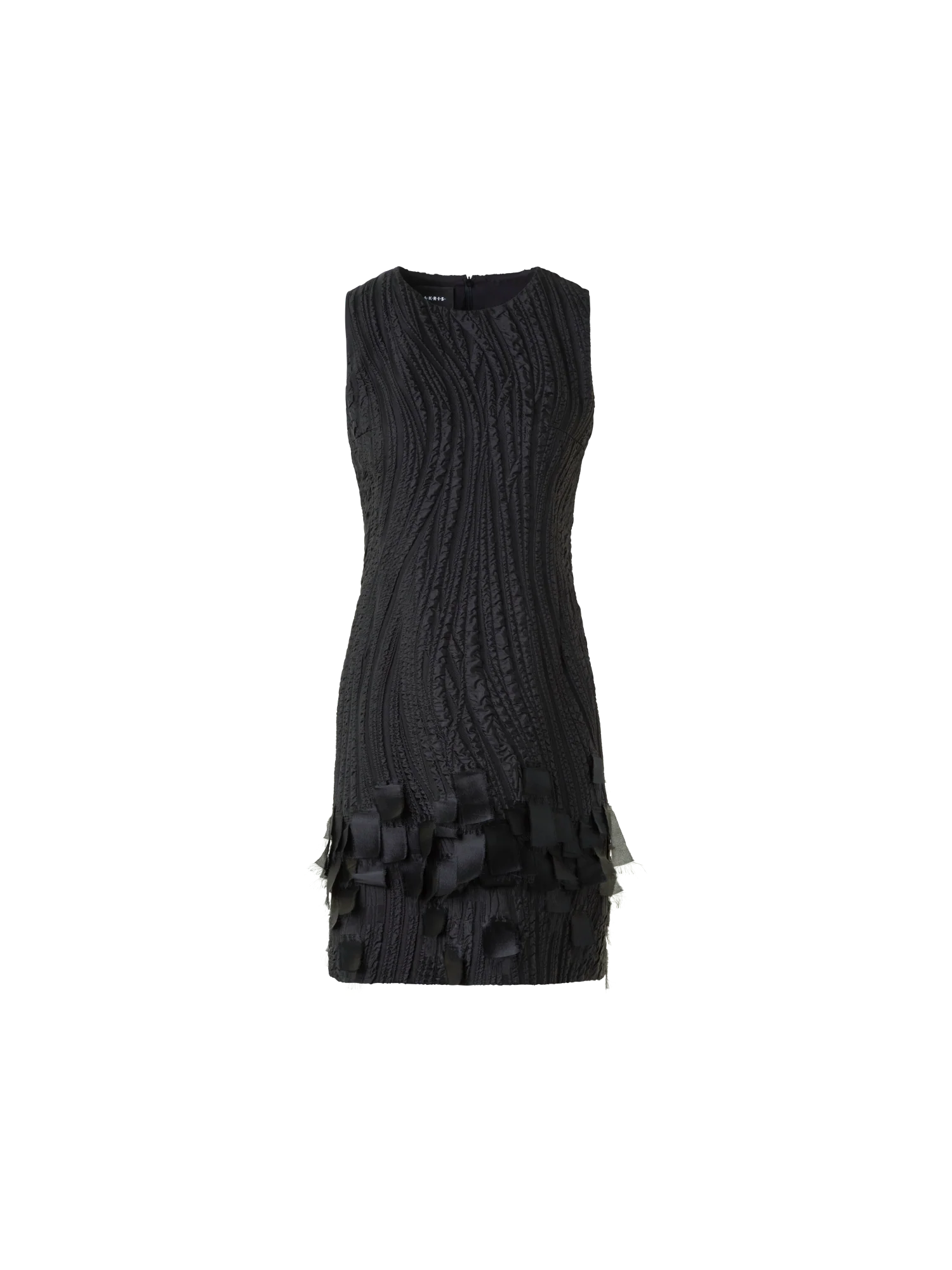 Cocktail Dress in Waves and Ribbons Jacquard