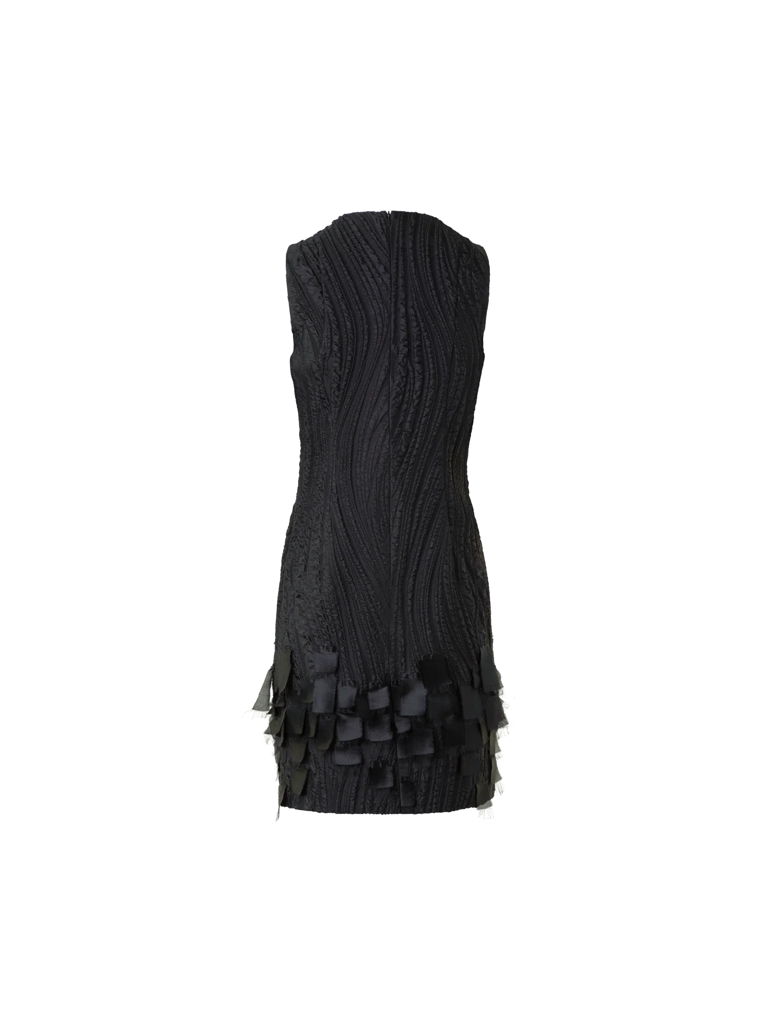 Cocktail Dress in Waves and Ribbons Jacquard - Image 4