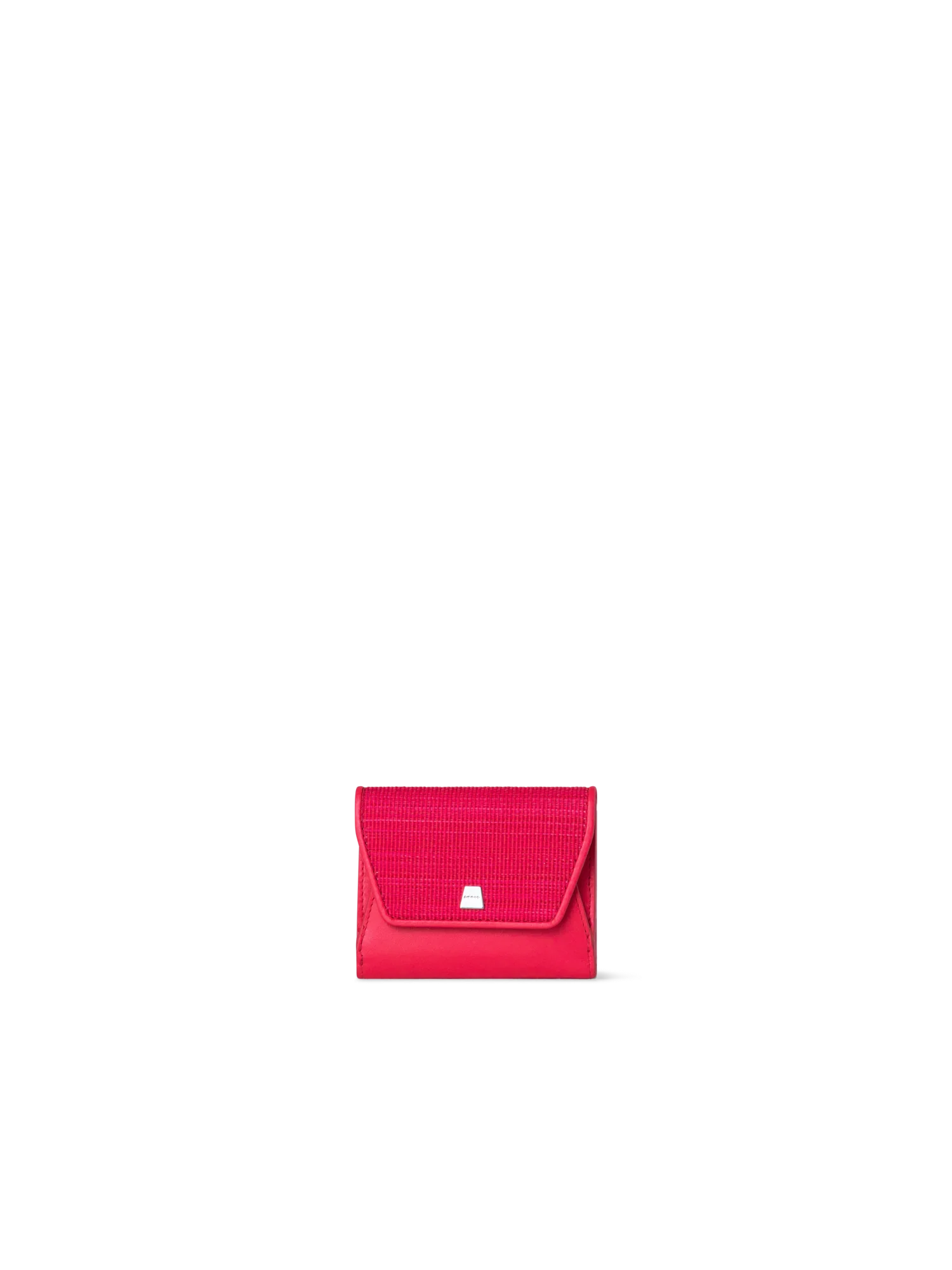 Compact Wallet in Horsehair and Leather