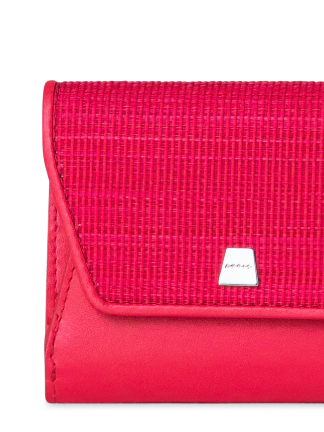 Compact Wallet in Horsehair and Leather - Image 3