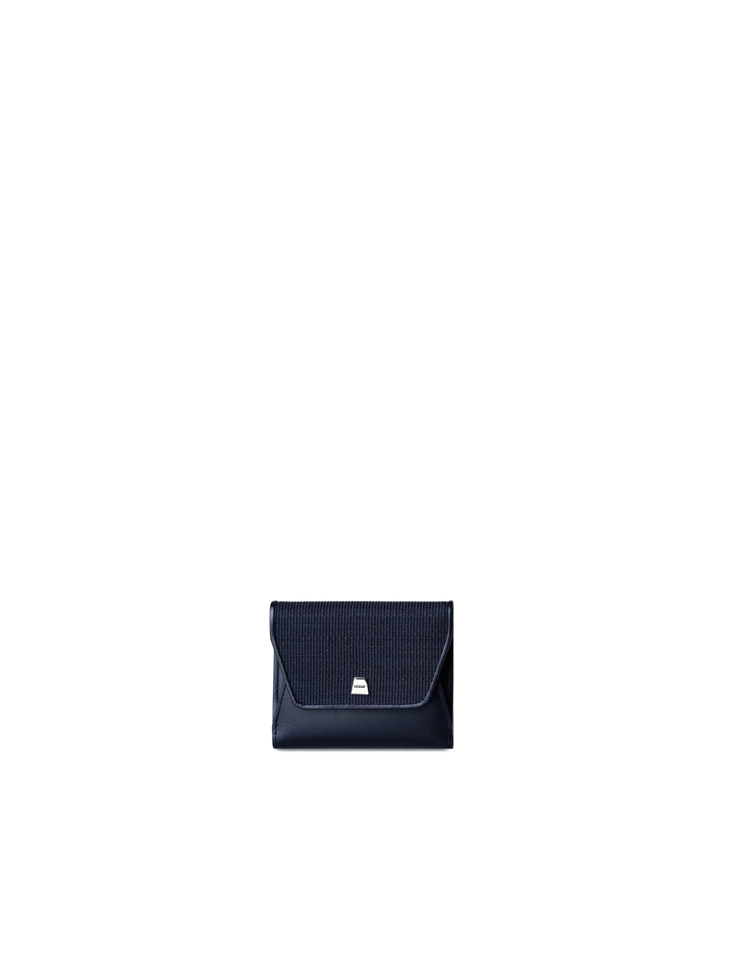 Compact Wallet in Horsehair and Leather