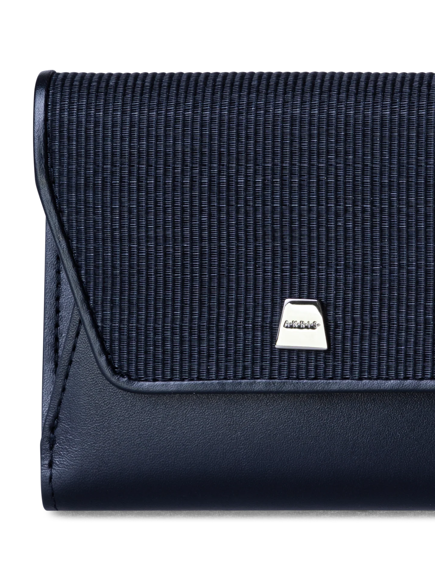 Compact Wallet in Horsehair and Leather - Image 4