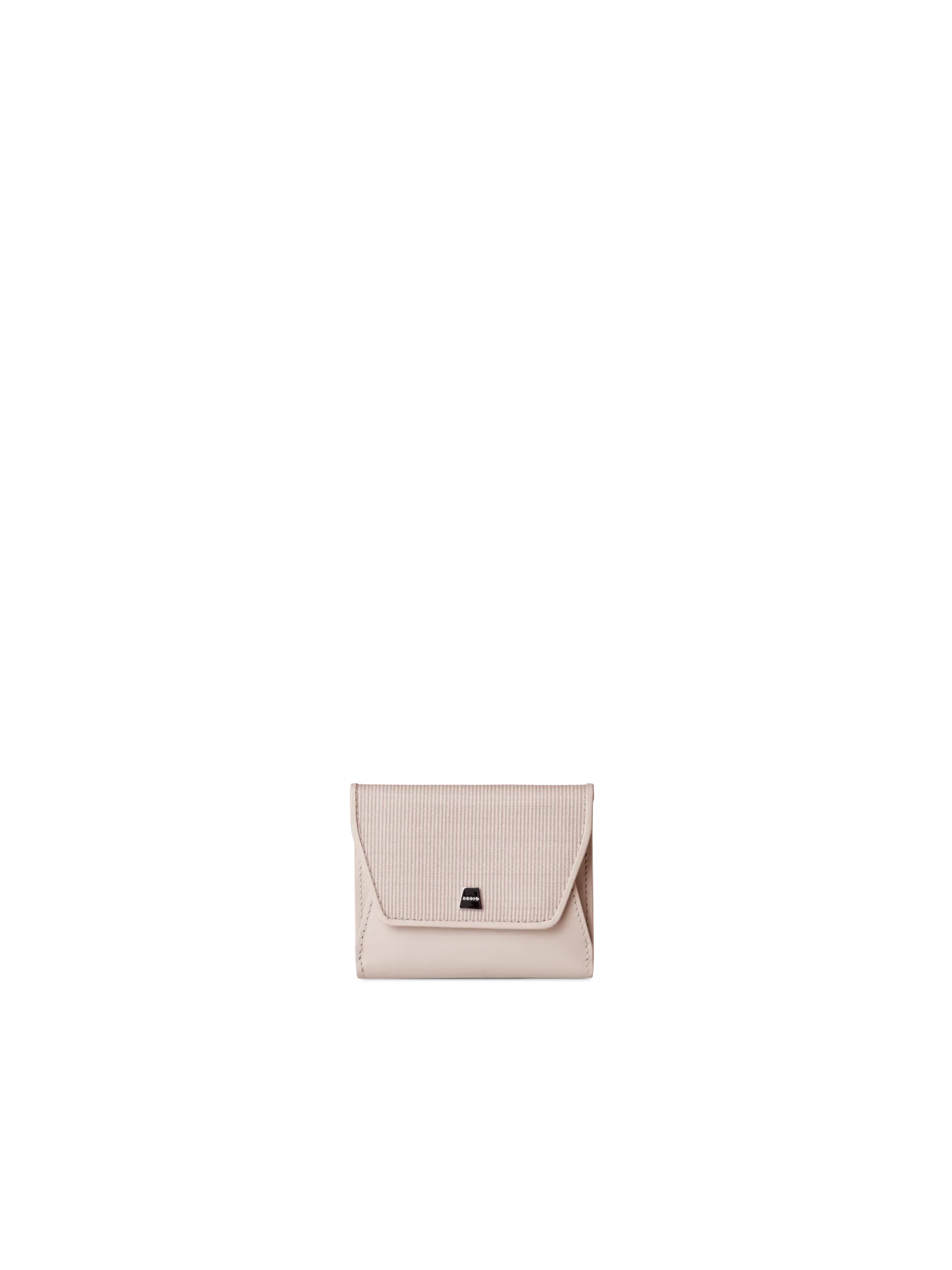 Compact Wallet in Horsehair and Leather