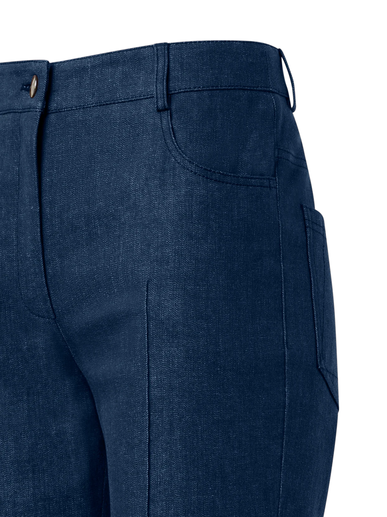 Bootcut Cotton Denim Stretch Pants - Image 4