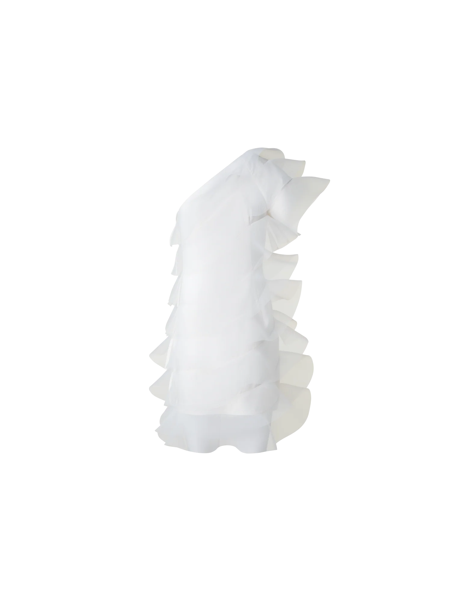 Cotton Silk Cocktail Dress with Waves - Image 4