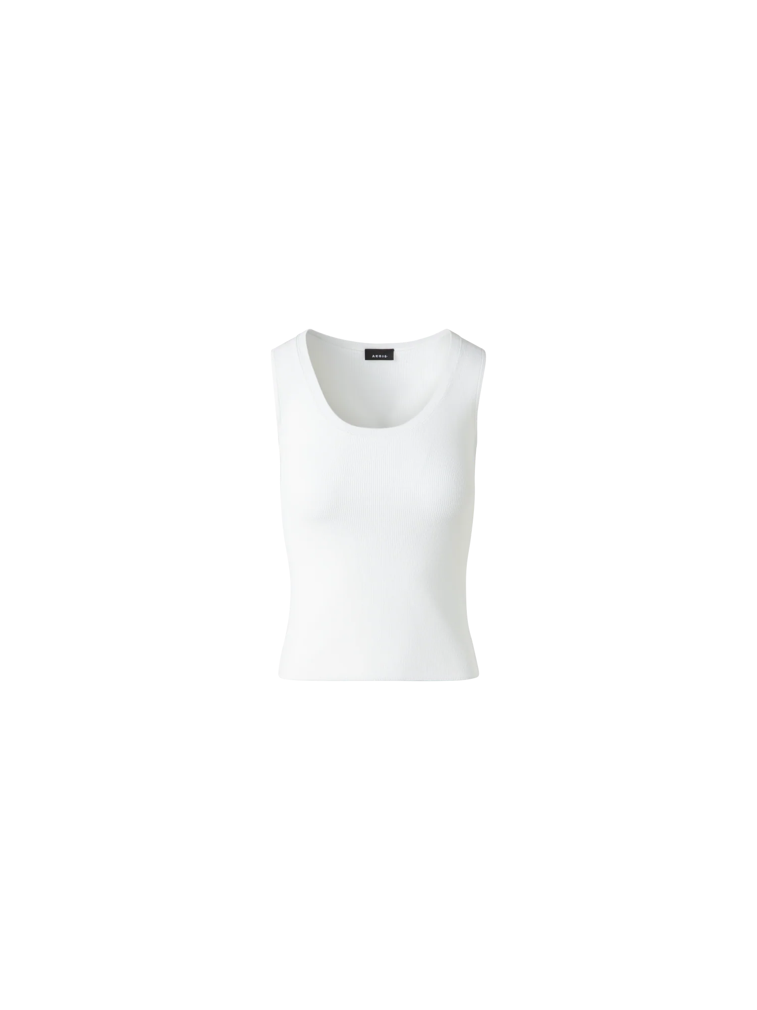 Cotton Viscose Rib Sleeveless Top