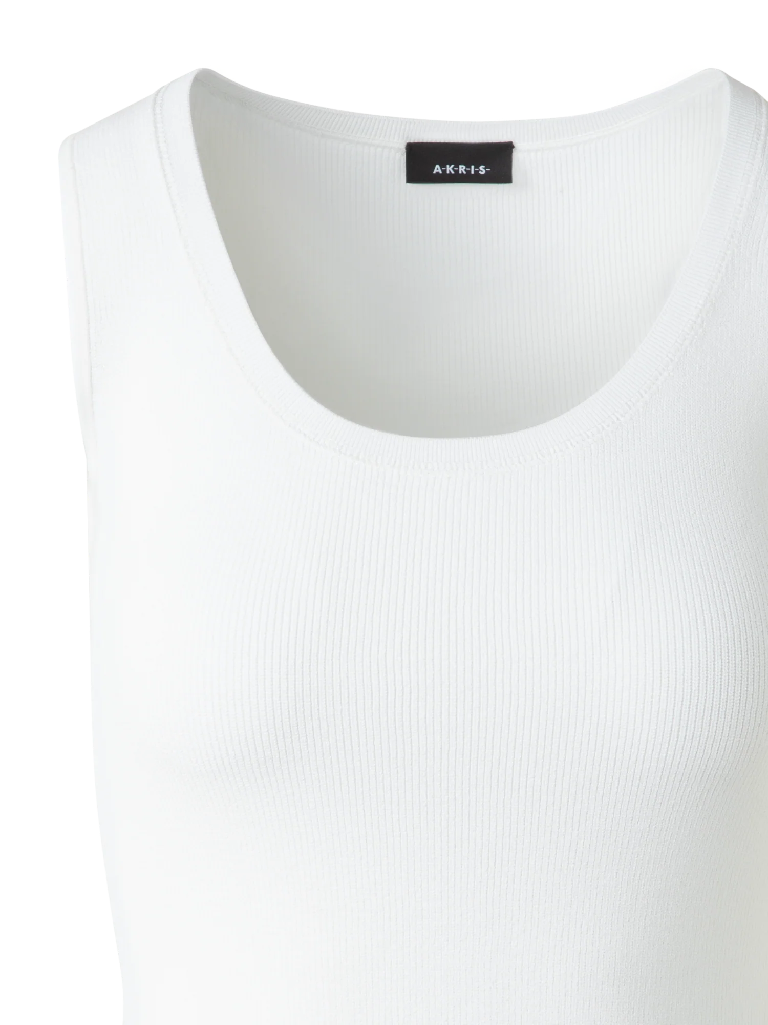 Cotton Viscose Rib Sleeveless Top - Image 4