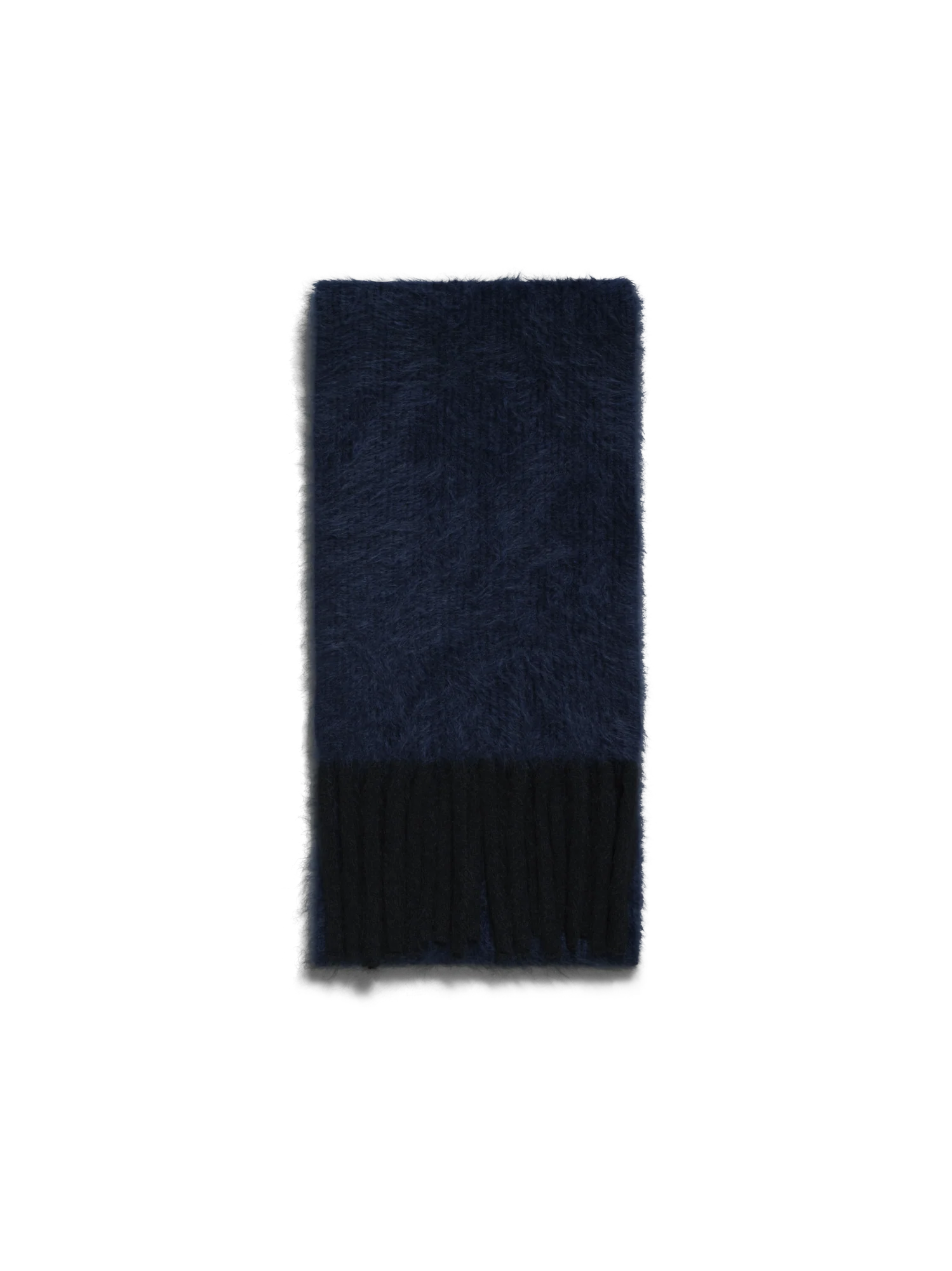 Bi-Color Cloud Cashmere Scarf with Fringes