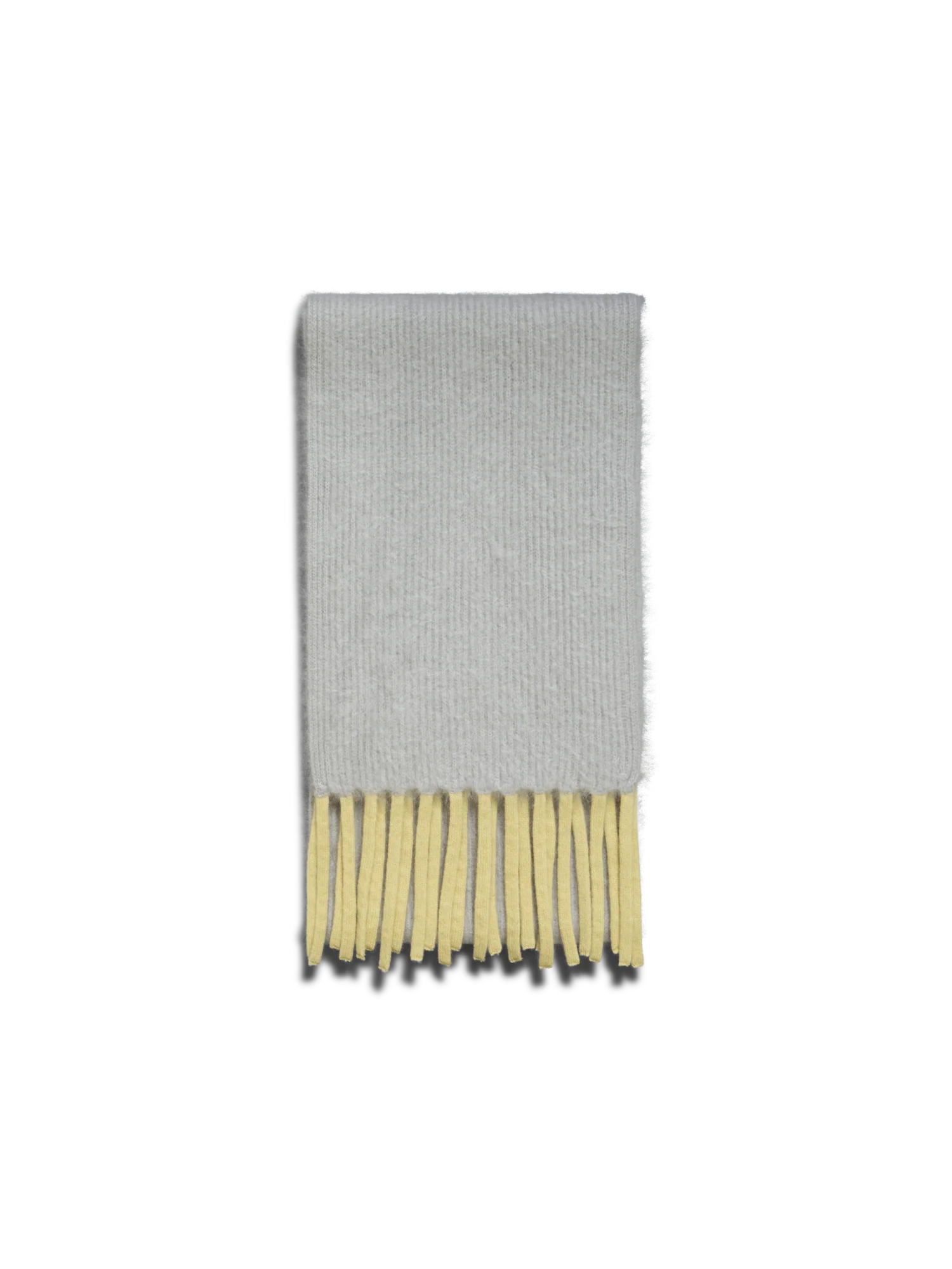 Bi-Color Cloud Cashmere Scarf with Fringes