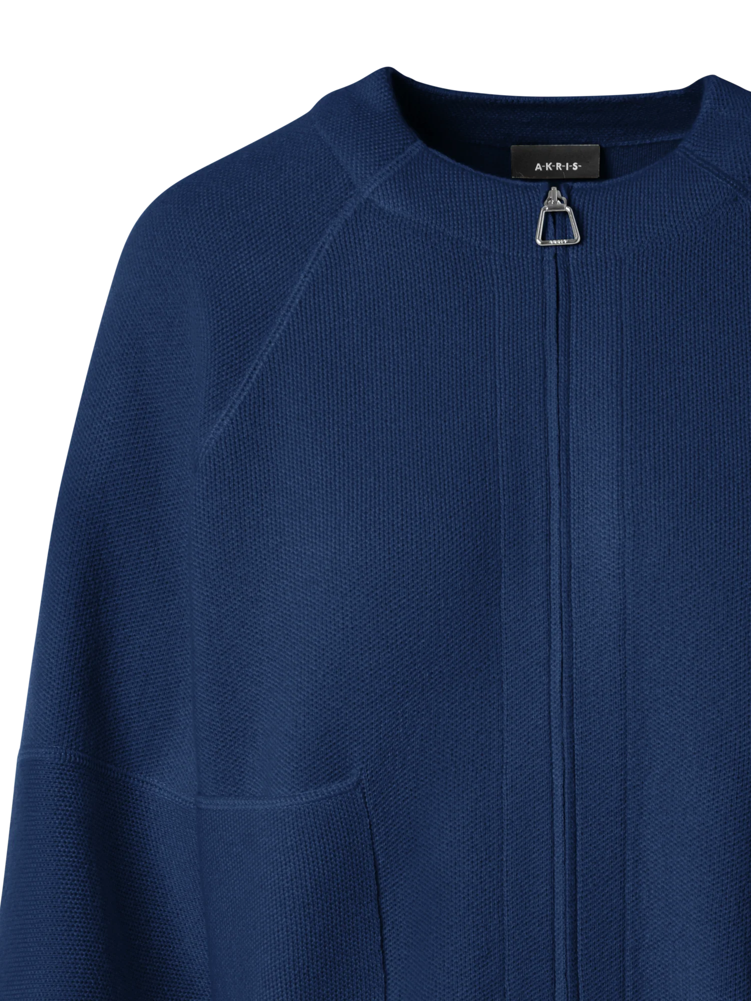 Cashmere Piqué Zip Cardigan - Image 2