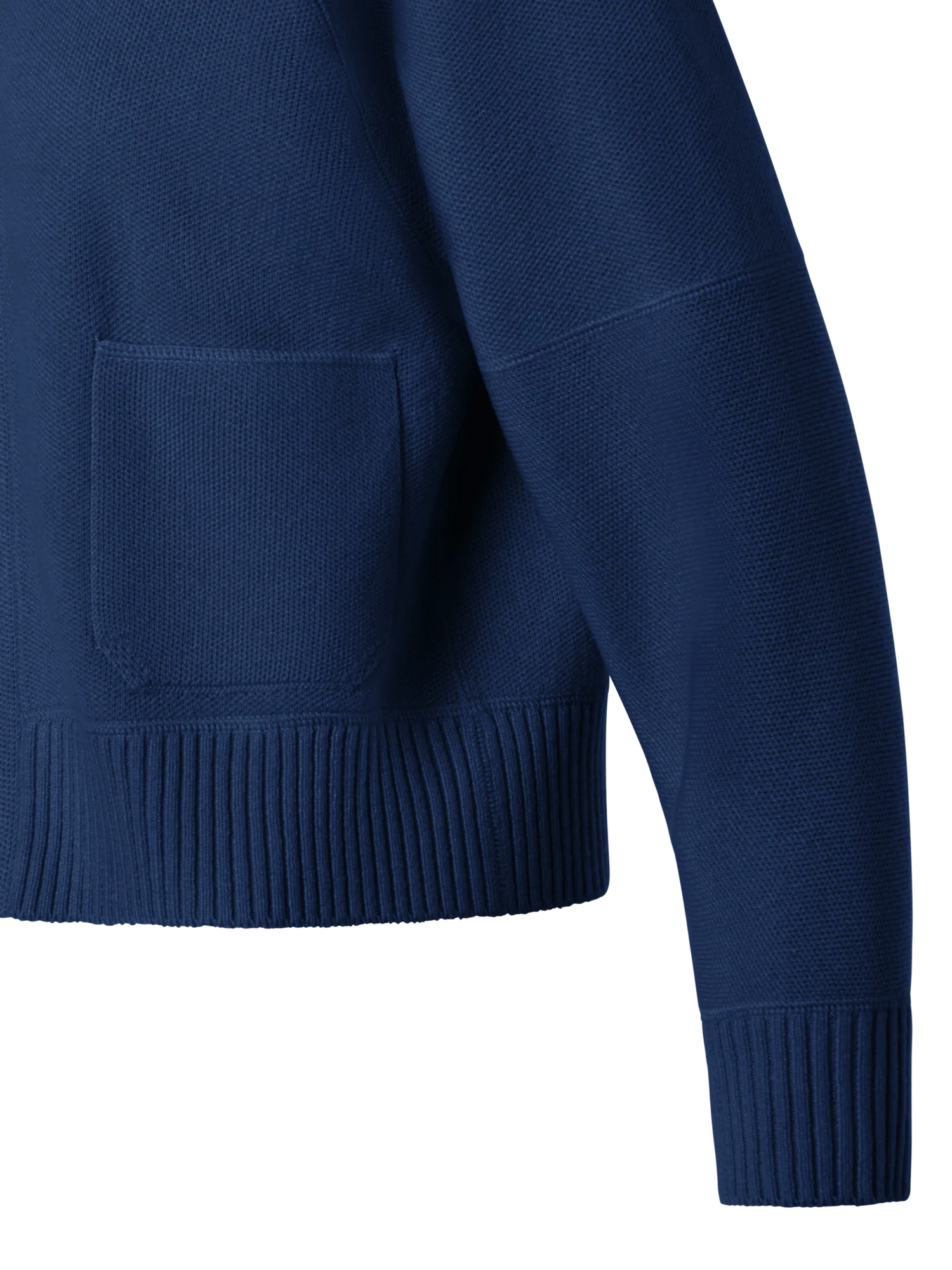 Cashmere Piqué Zip Cardigan - Image 3