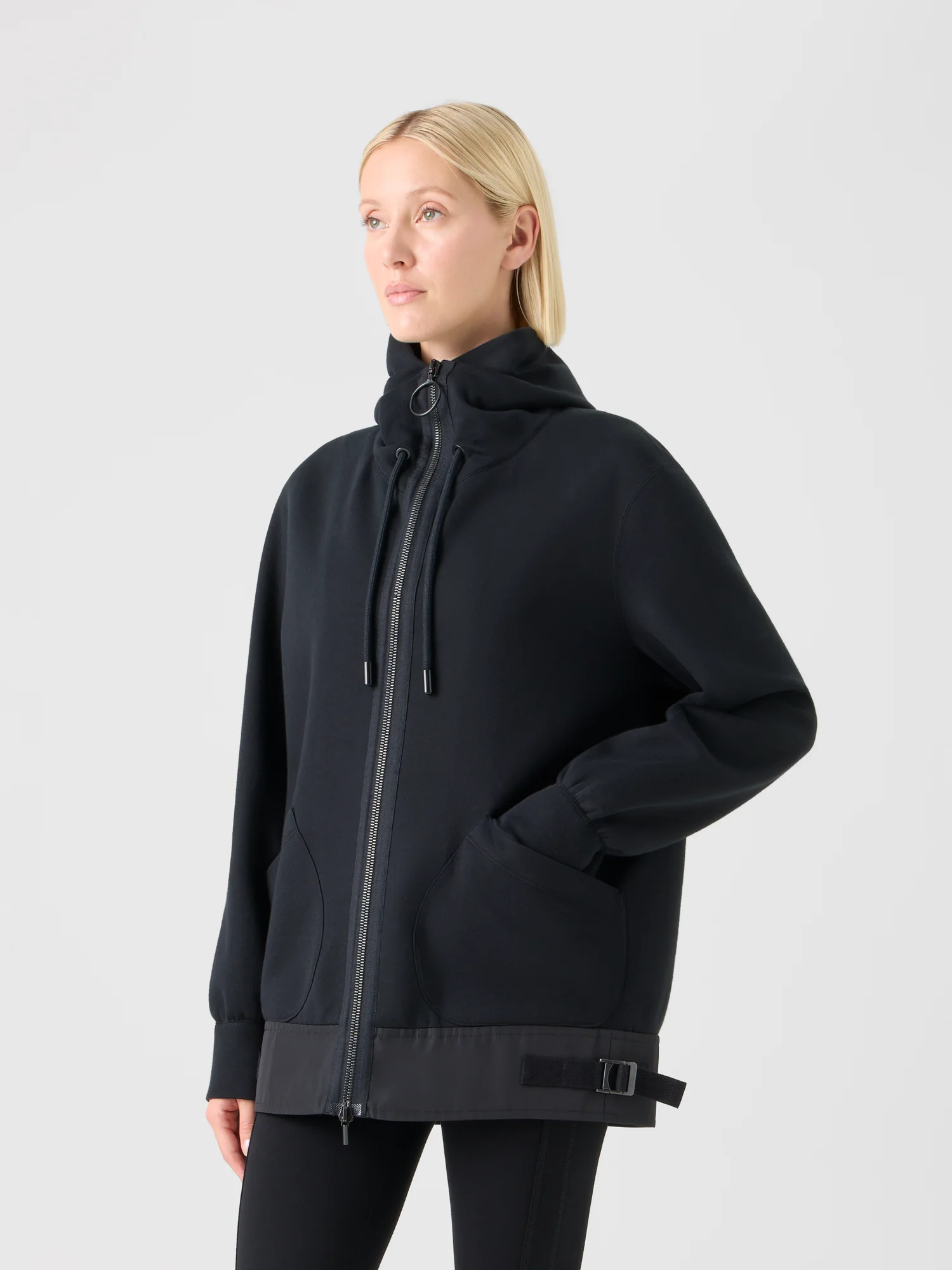 Cotton-Blend Sweatshirt Jacket - Image 4