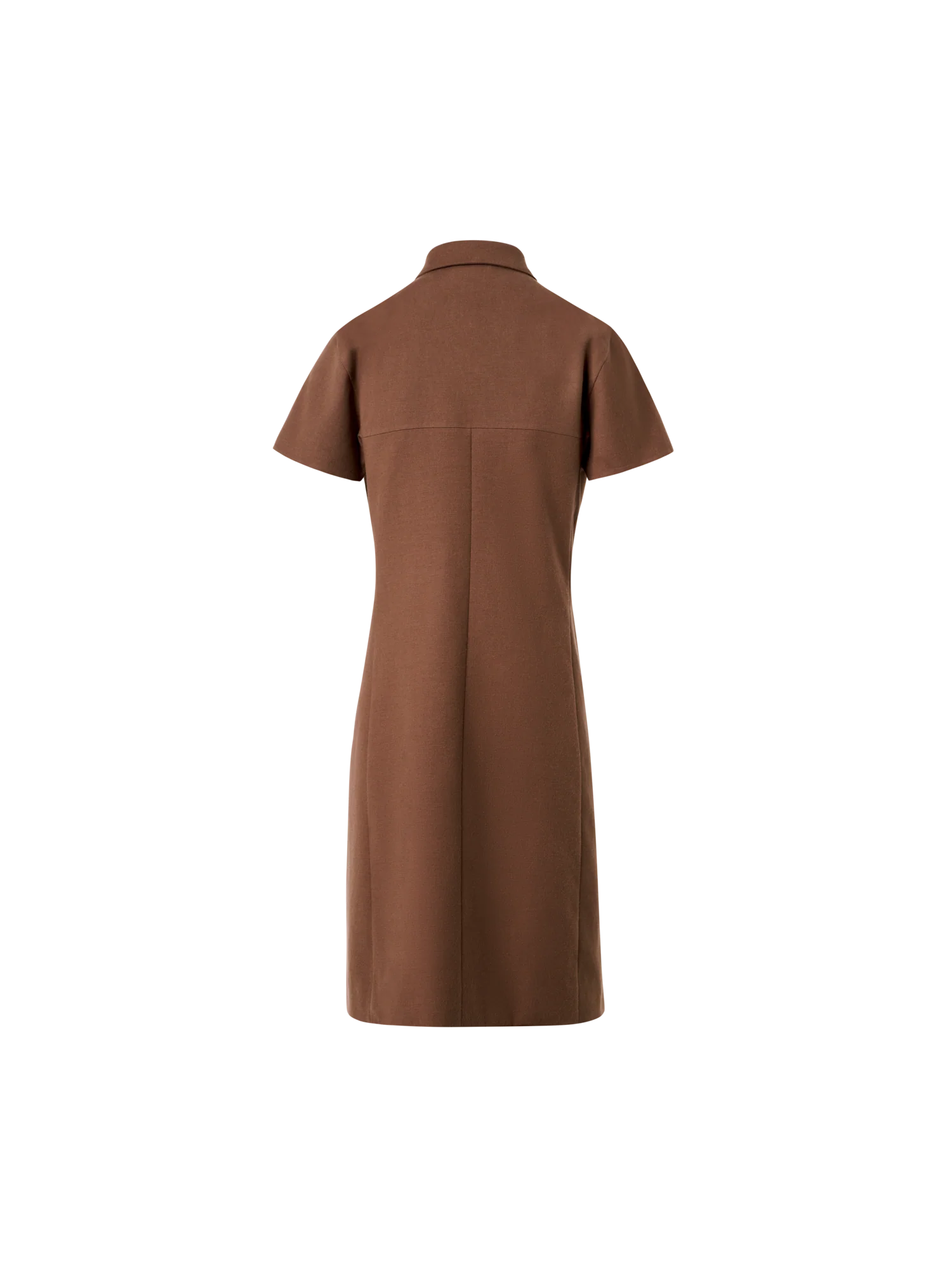 Cotton Silk Stretch Double-Face Polo Dress - Image 4