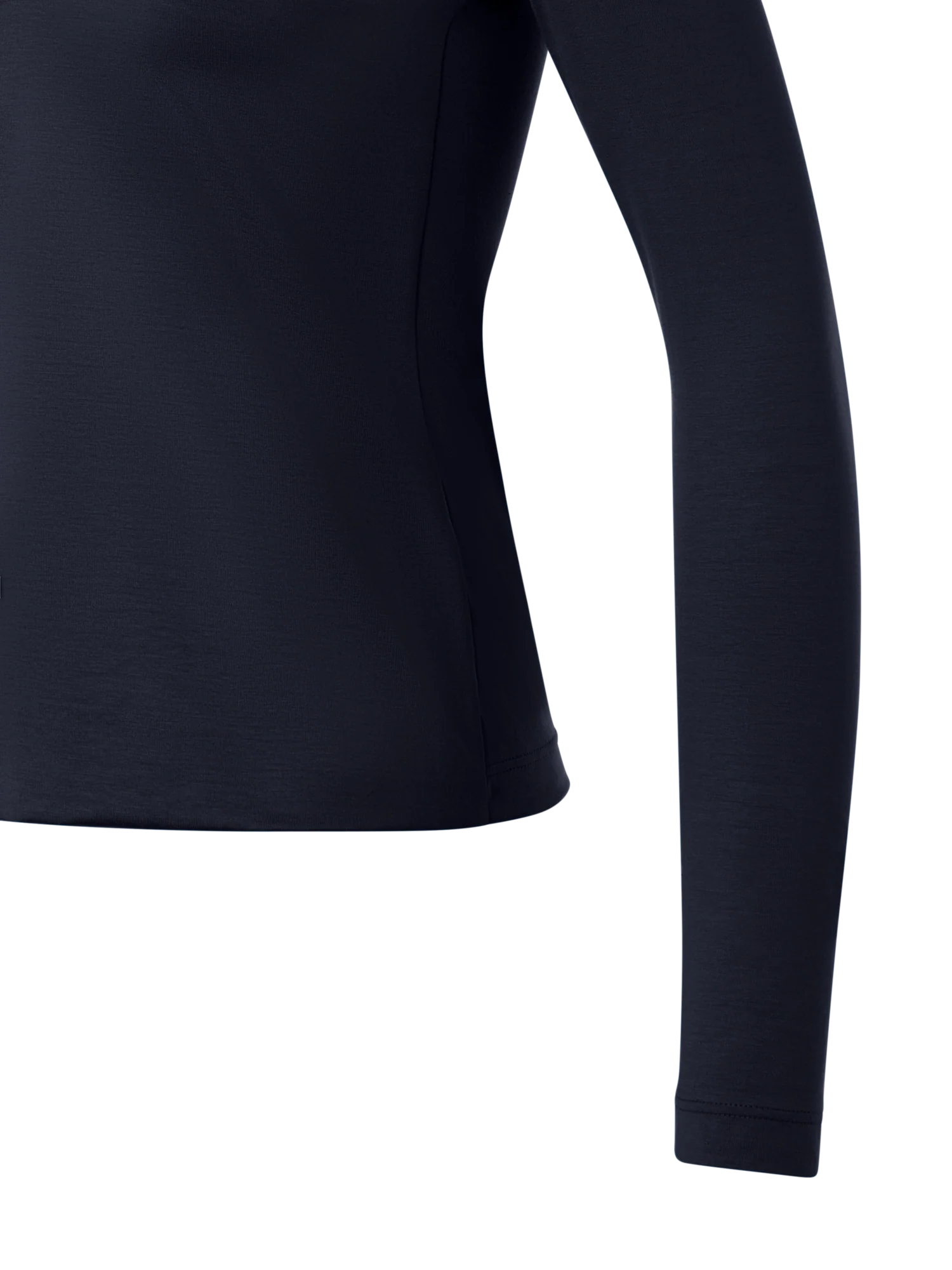 Cotton Stretch Jersey V-Neck Blouse - Image 3
