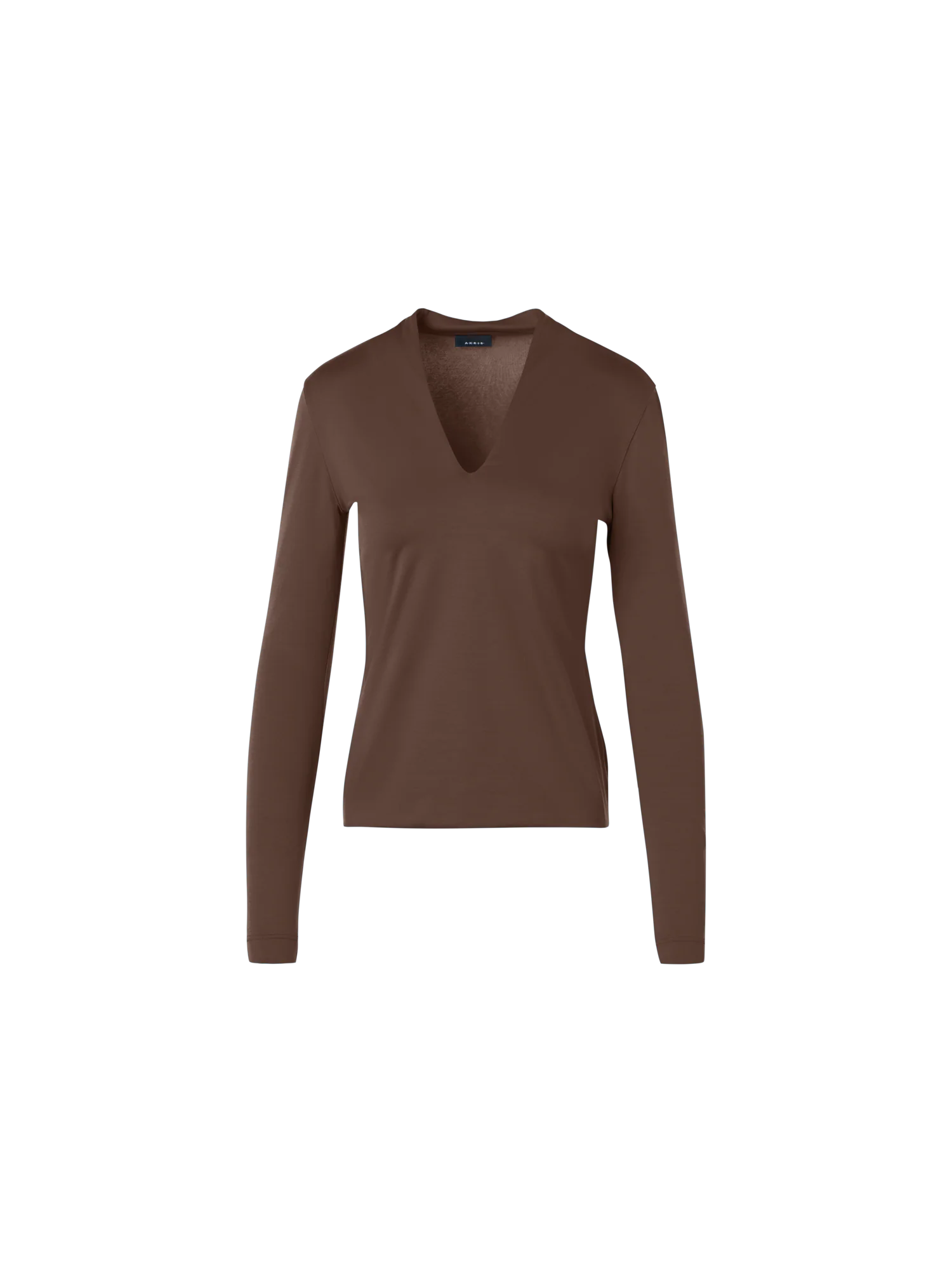 Cotton Stretch Jersey V-Neck Shirt