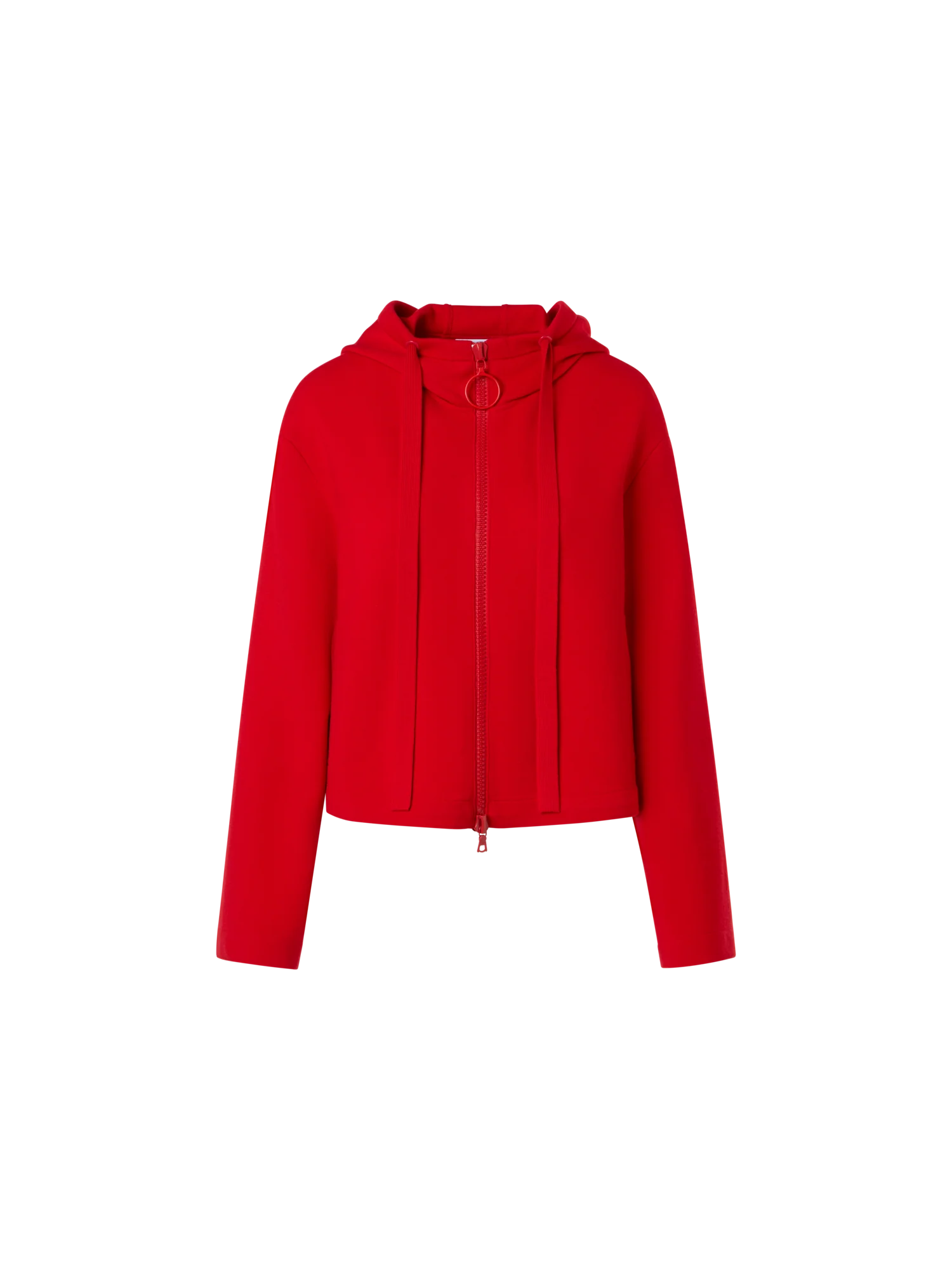 Cropped Milano Knit Hoodie Jacket