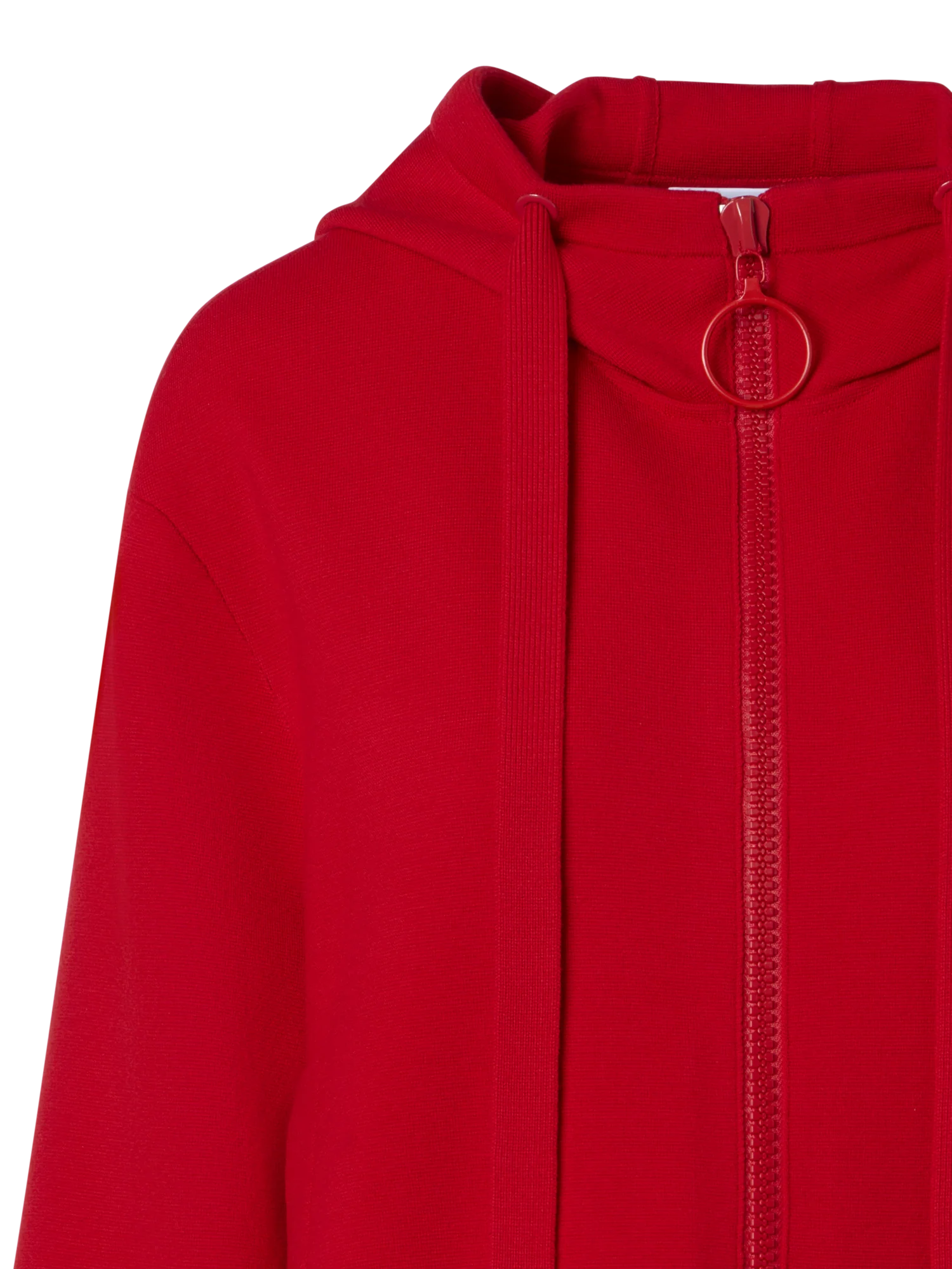 Cropped Milano Knit Hoodie Jacket - Image 3