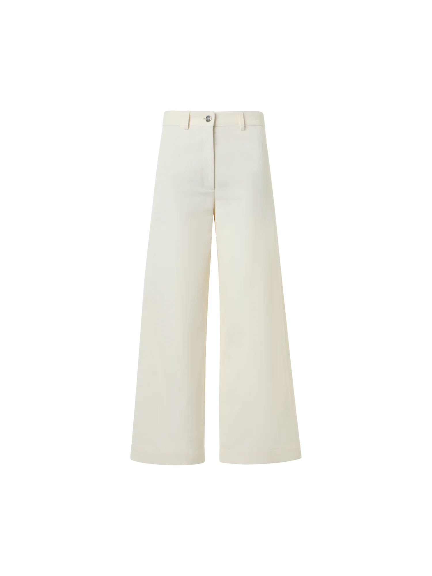 Cropped Wide-Leg Cotton Linen Gabardine Pants