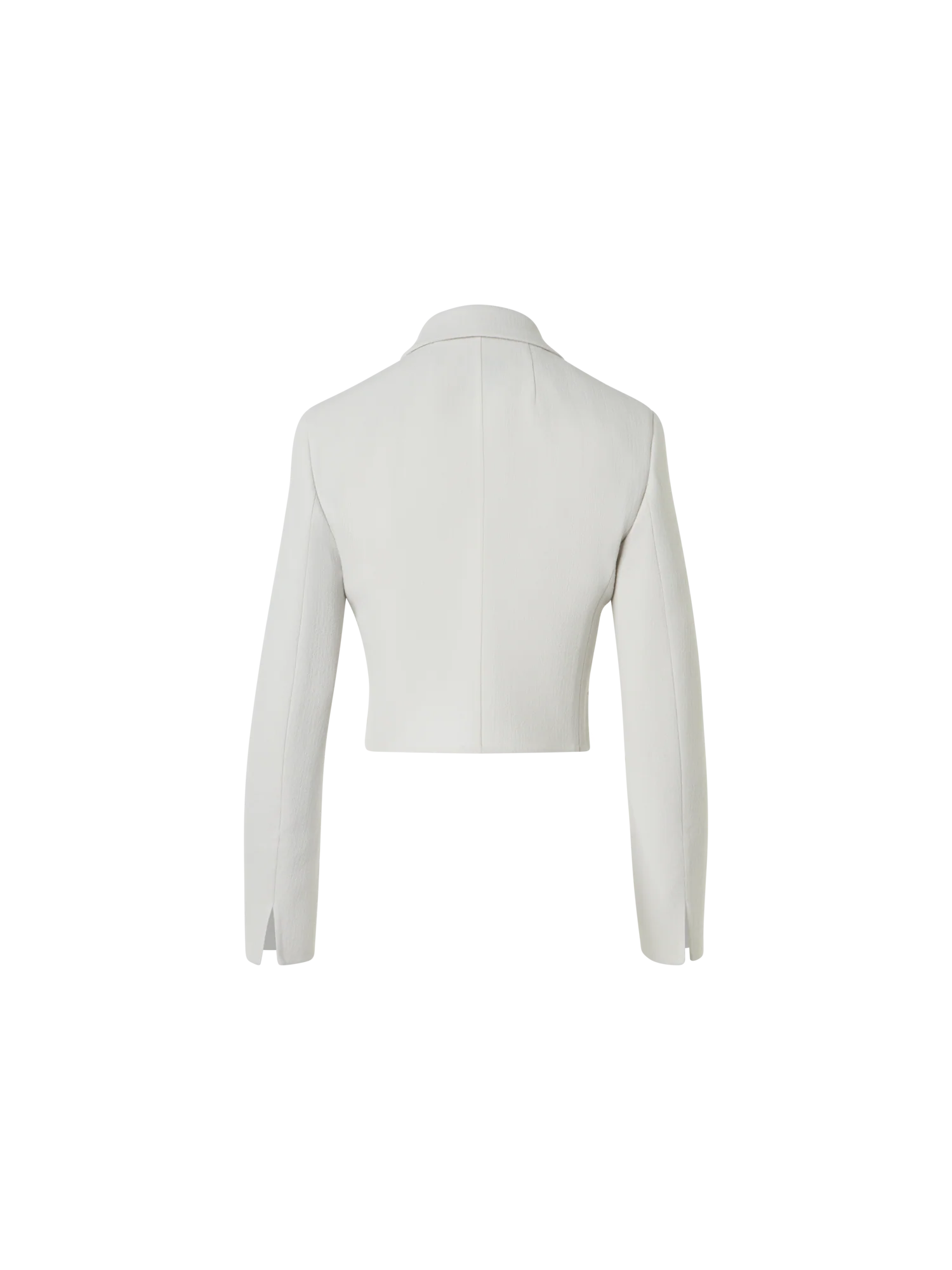 Cropped Wool Crêpe Double-Face Jacket - Image 6