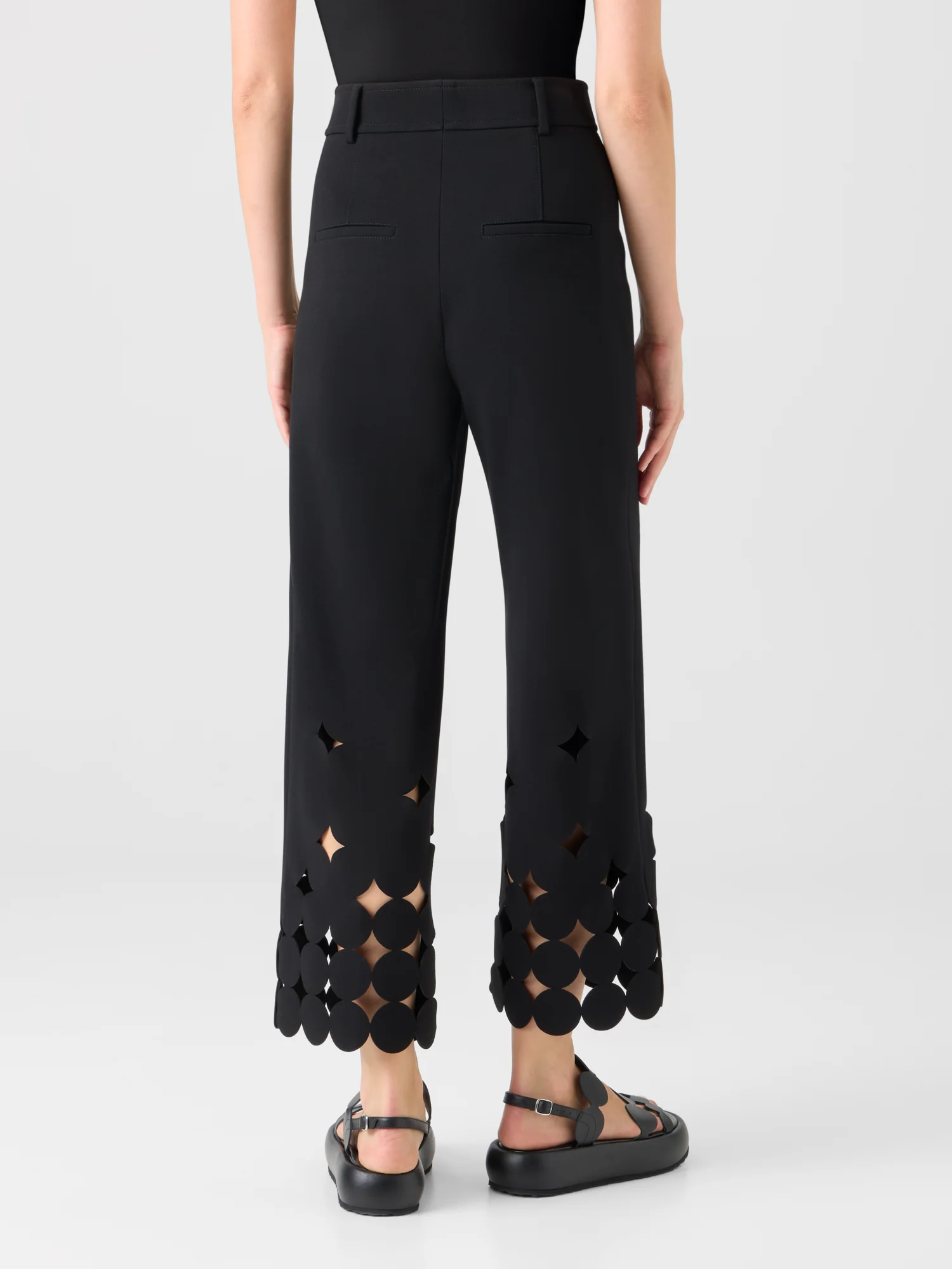 Dropping Dot Cut-Out Jersey Pants - Image 6