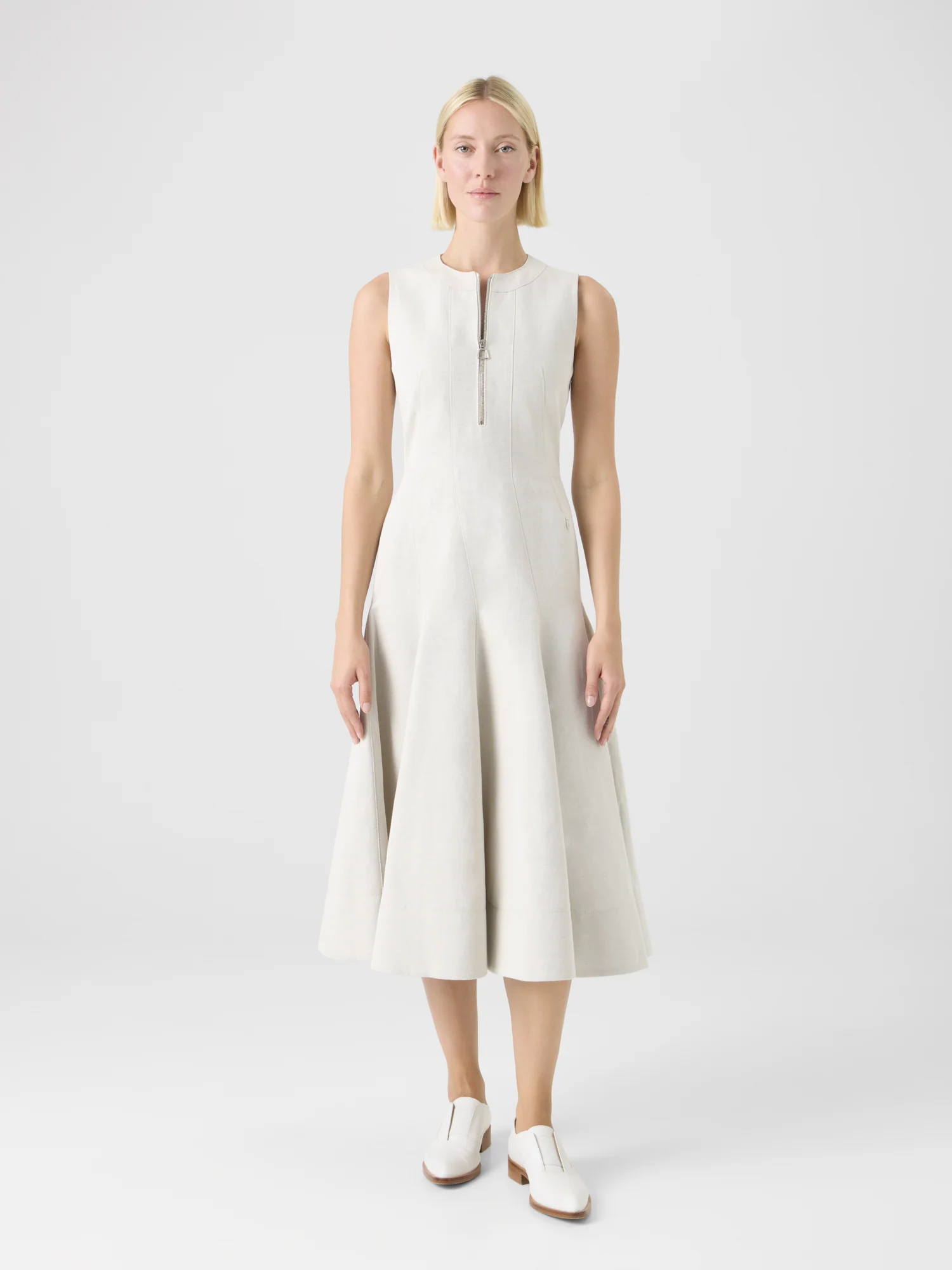Fit-and-Flare Midi Dress - Image 2