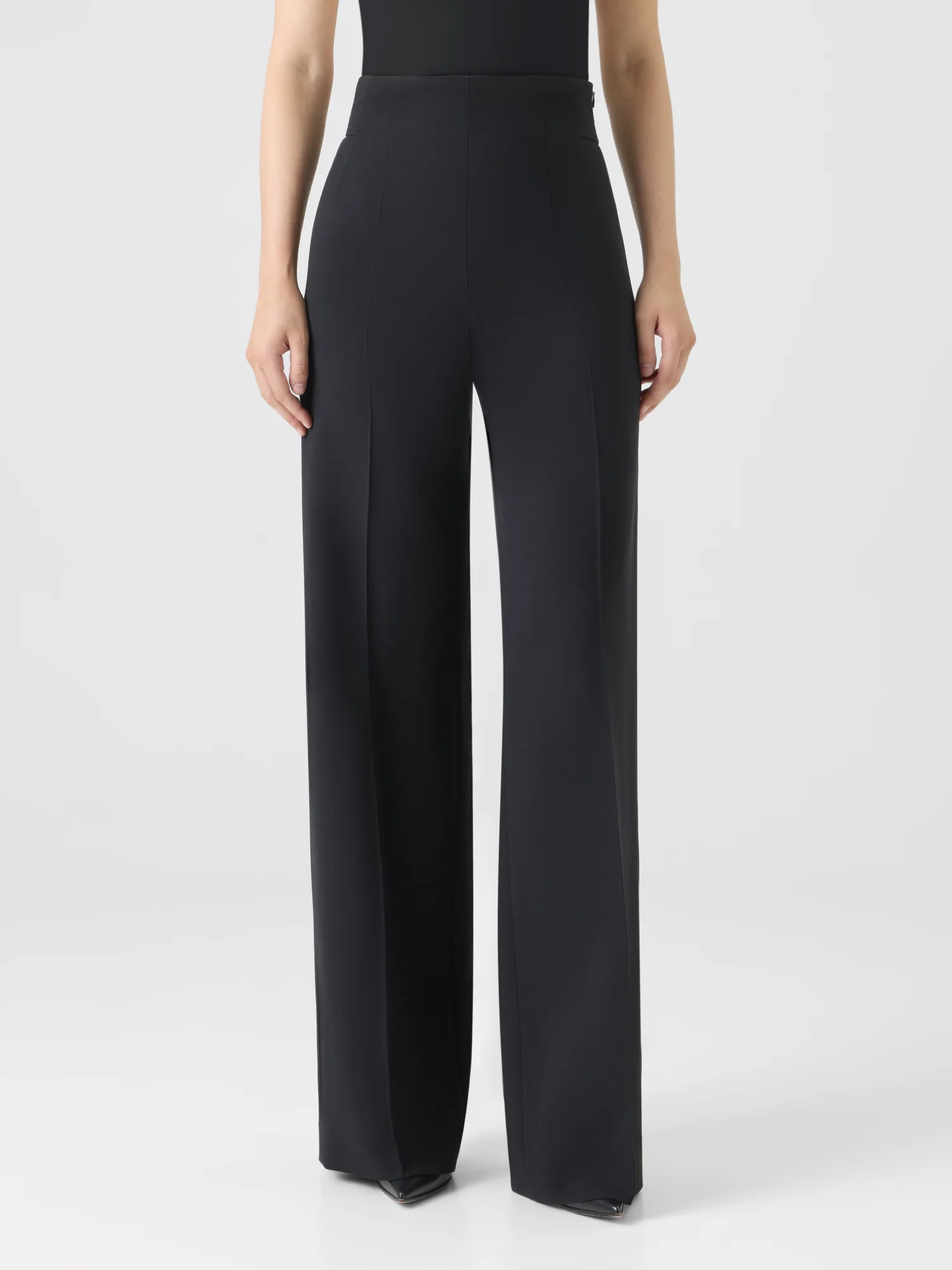 High-Waist Wool Double-Face Pants - Image 3