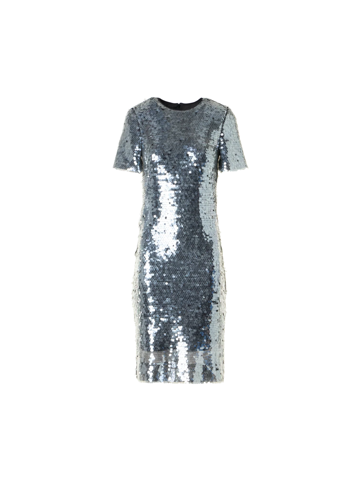 Lucid Sequin Embroidered Tulle Sheath Dress