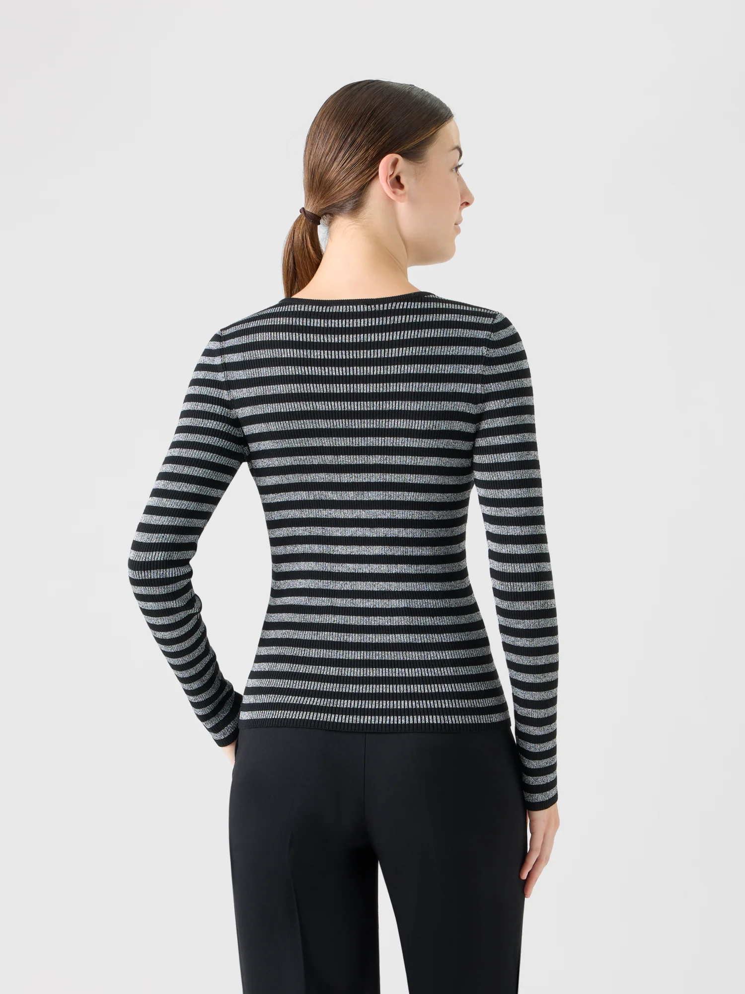 Merino Wool Sweater with Metallic Shine - Image 5