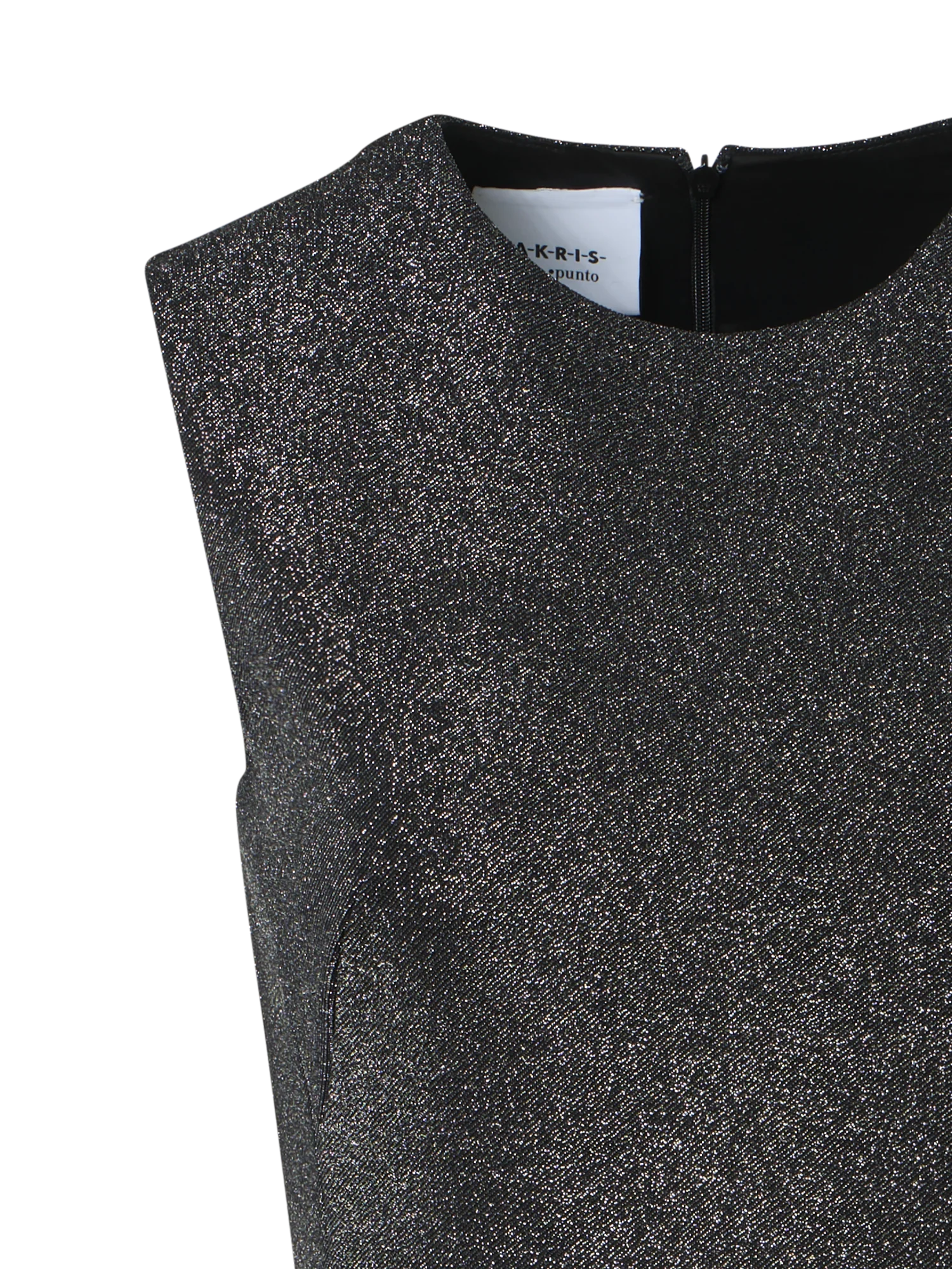 Metallic Jersey Dress with Handkerchief Hem - Image 4