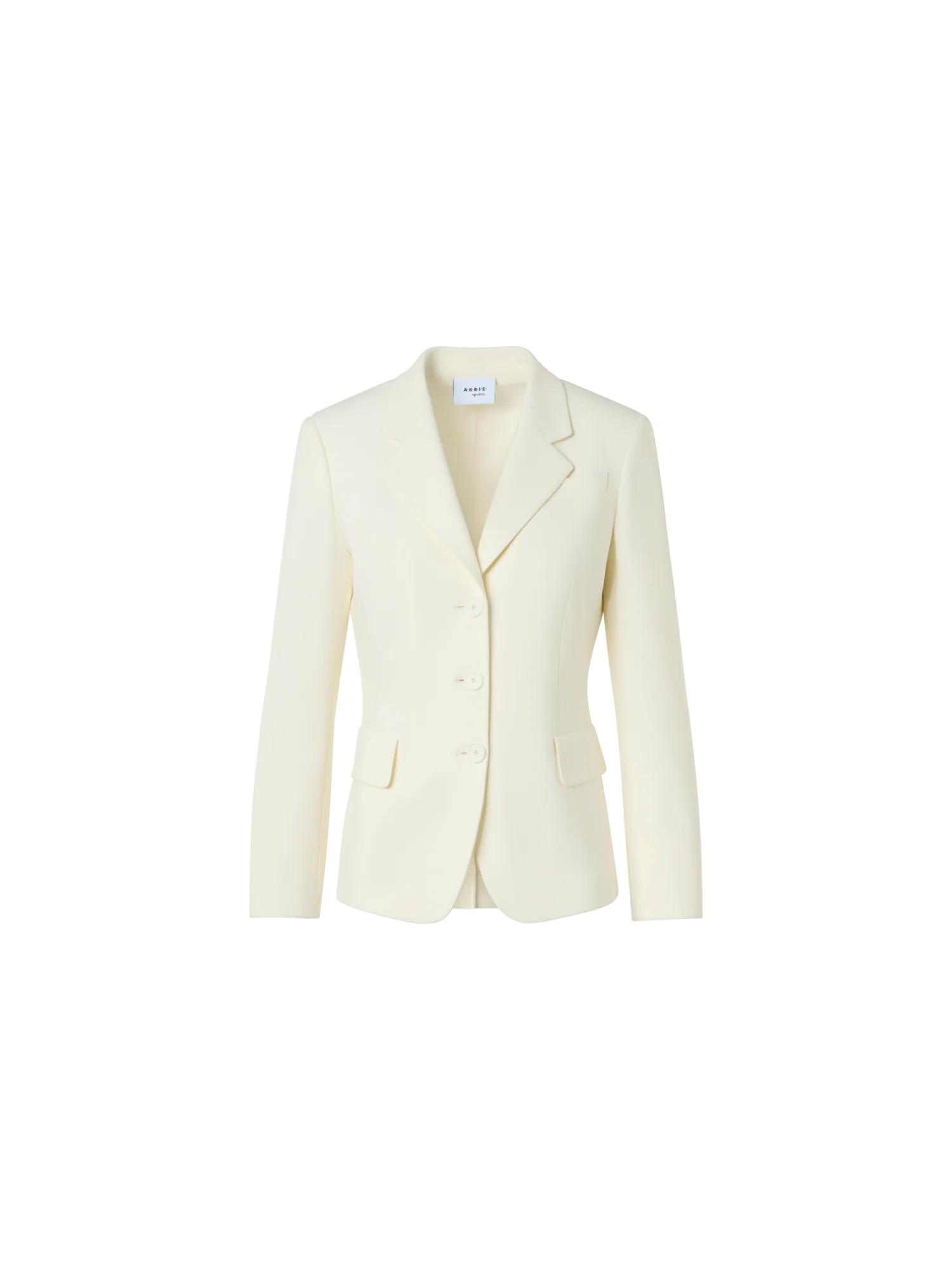 Pebble Crêpe Three-Button Blazer