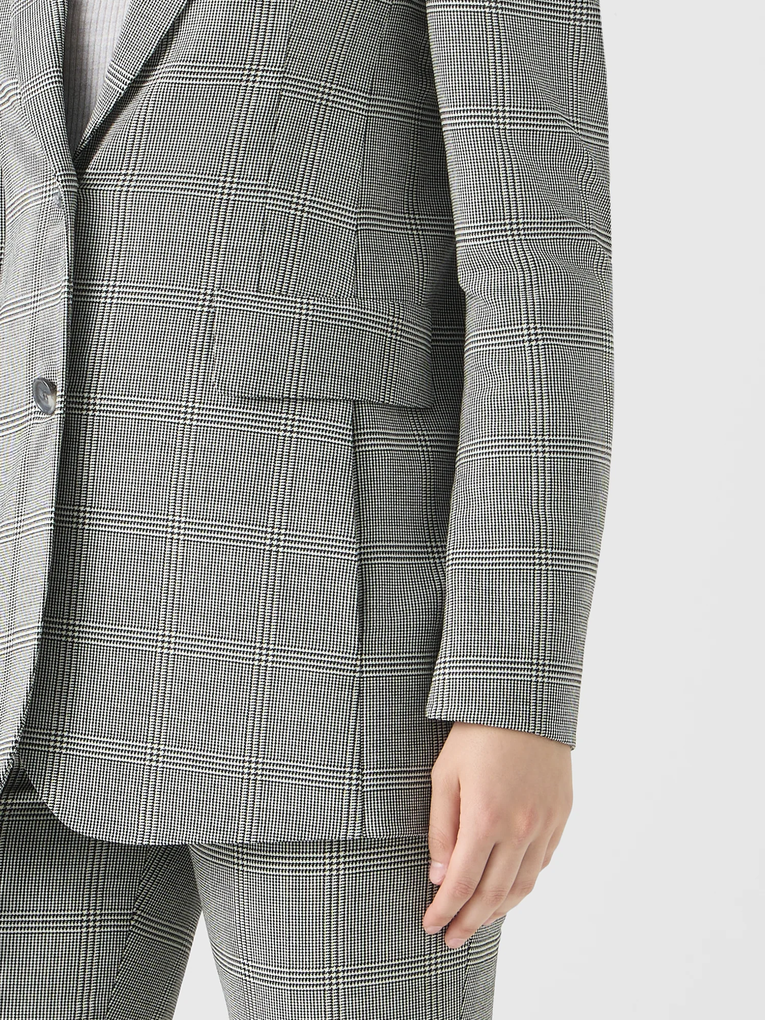 Prince of Wales Check Wool Stretch Double-Face Jacket - Image 4