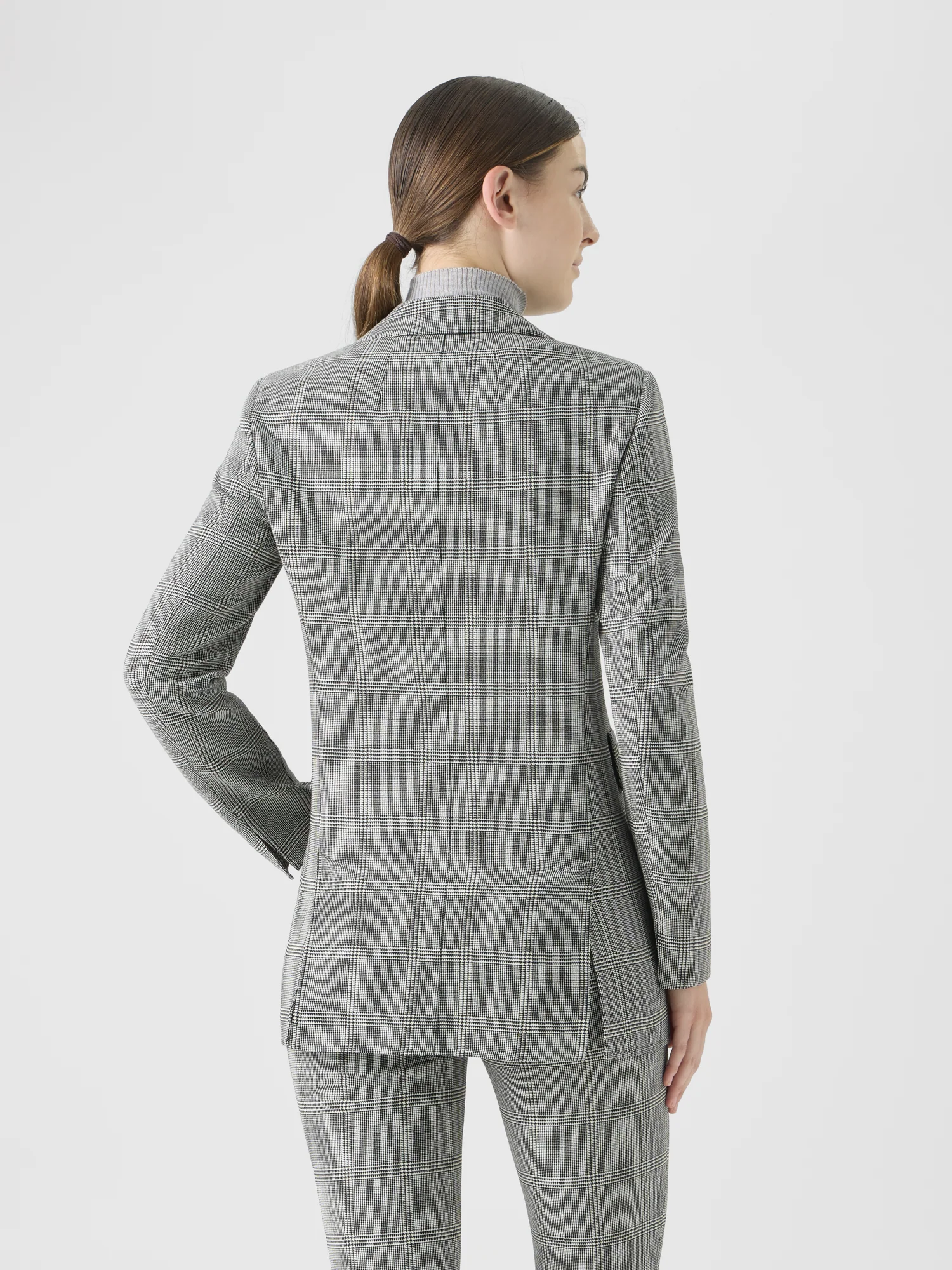 Prince of Wales Check Wool Stretch Double-Face Jacket - Image 6