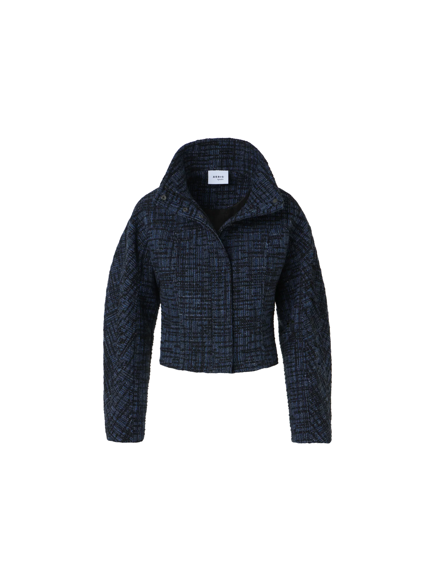 Raw Denim Tweed Fitted Jacket - Image 6
